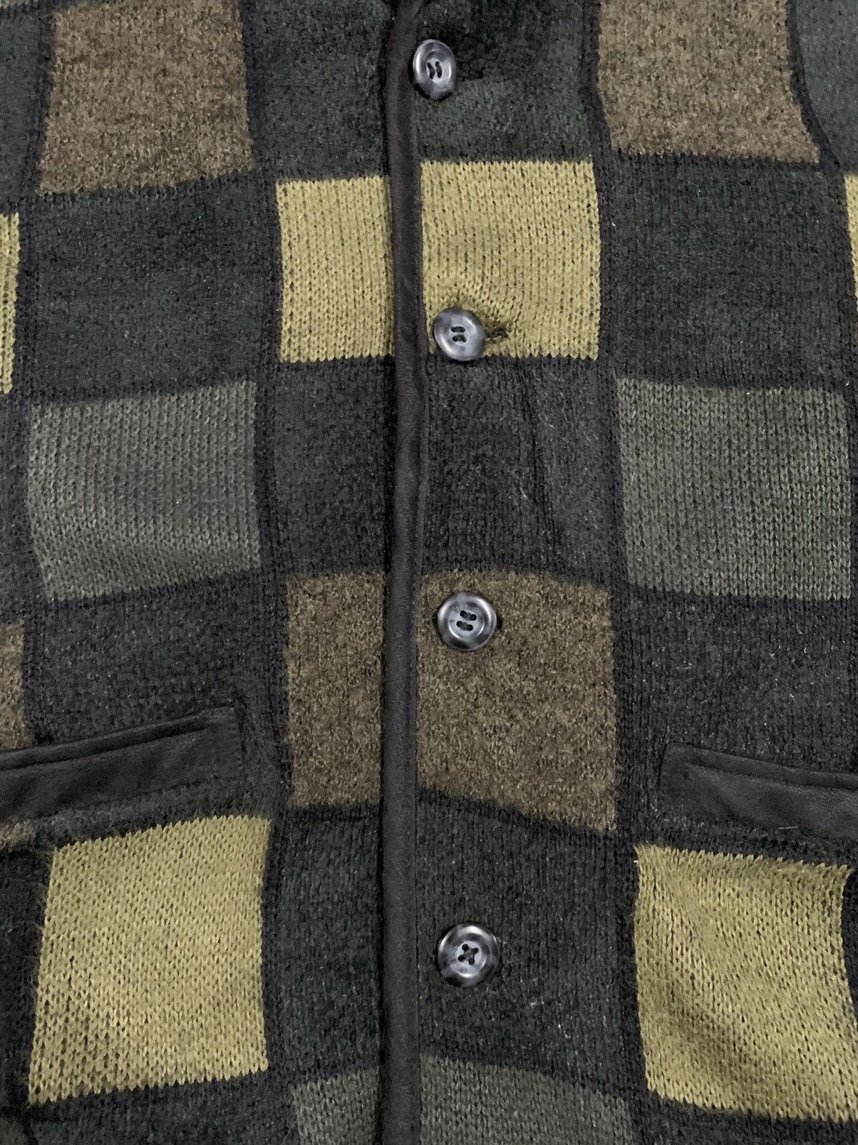 Lindbergh Vintage LINDBERGH Classic Checkered Plaid Knitted Vest Size US M / EU 48-50 / 2 - 7 Thumbnail