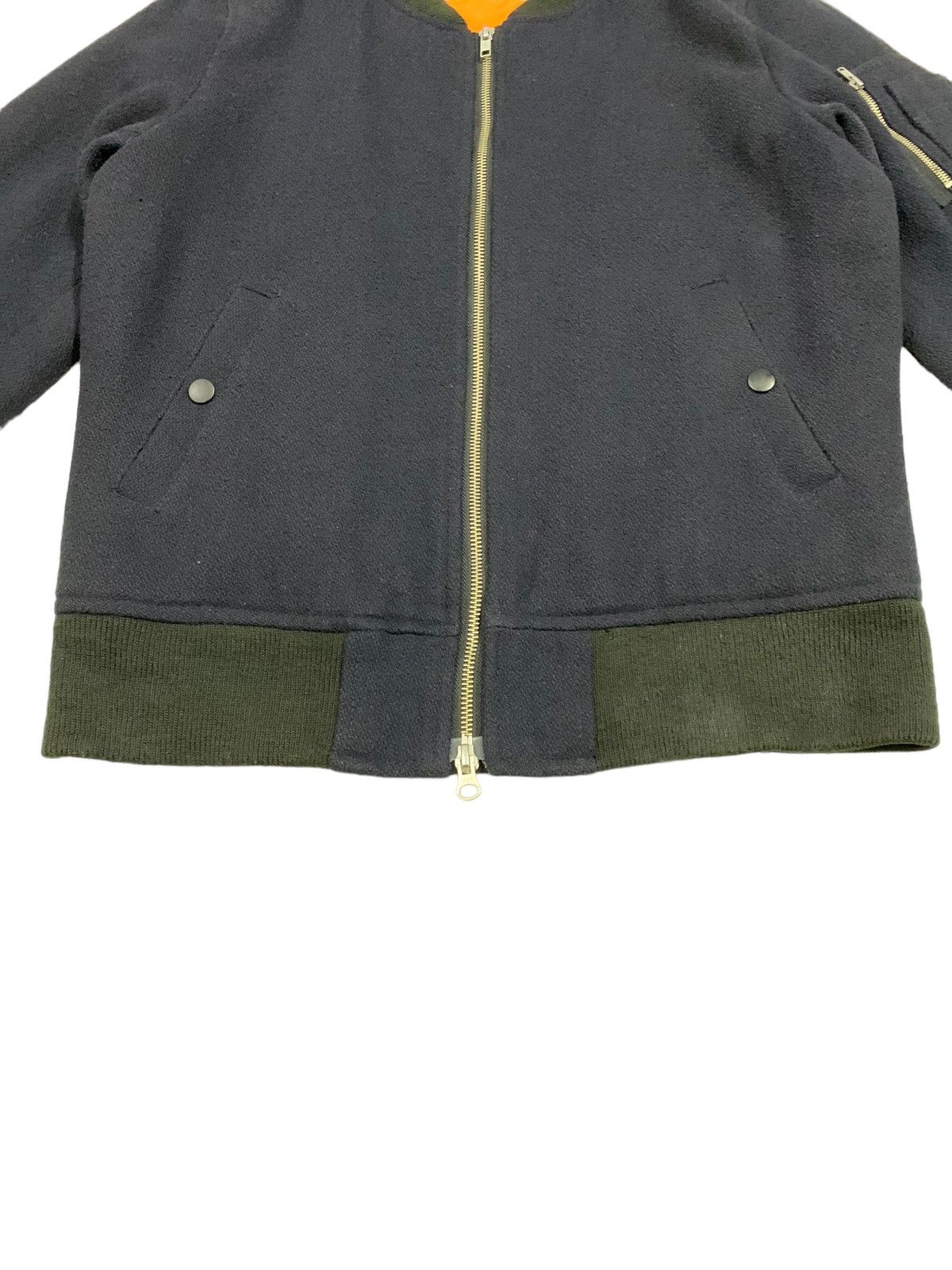 HARE Vintage Japanese Brand Hare Navy Wool Varsity Jacket Size US M / EU 48-50 / 2 - 8 Thumbnail