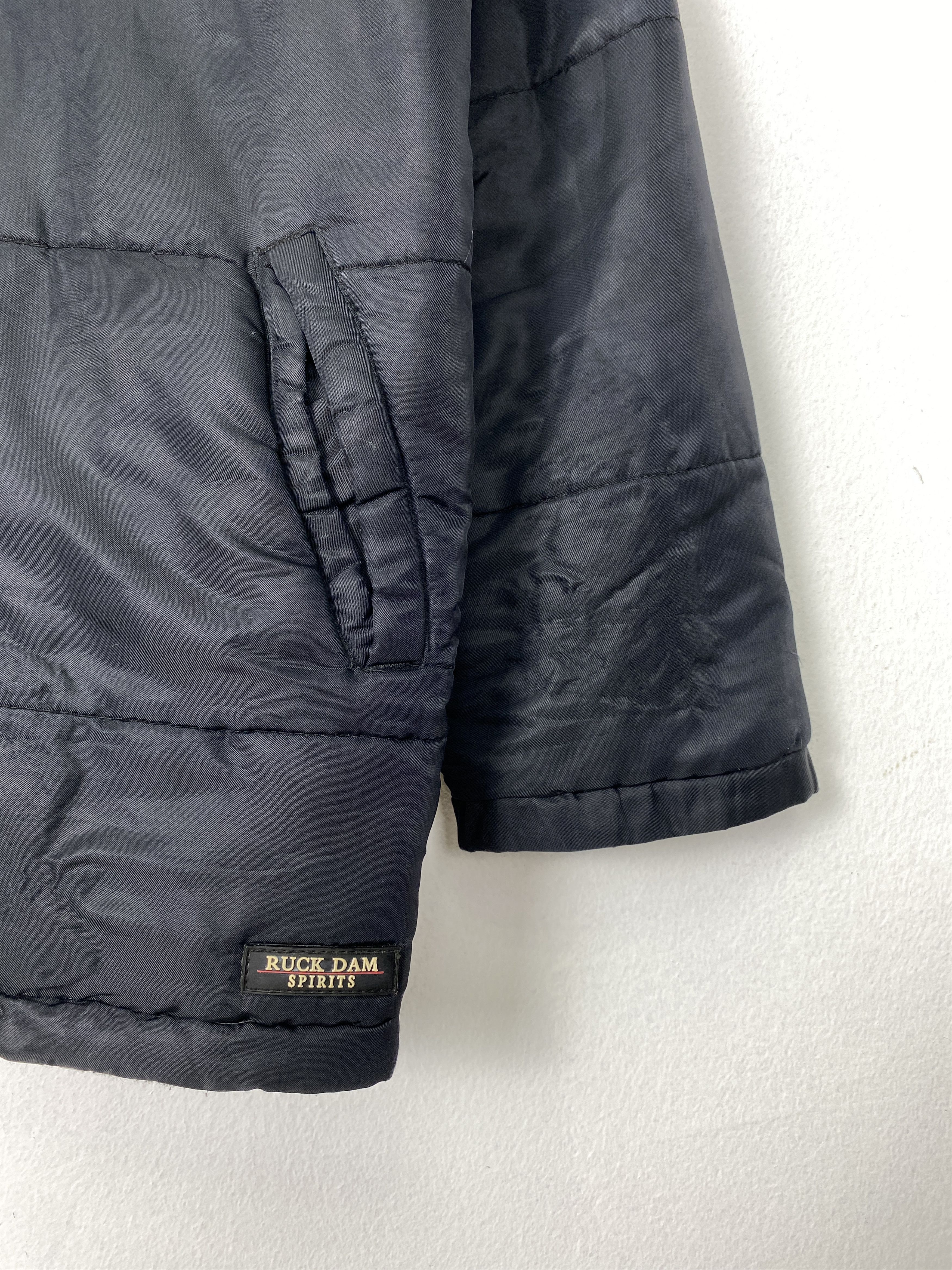Japanese Brand Vintage Ruck Dam Spirit Zip Up Puffer Down Jacket Size US L / EU 52-54 / 3 - 7 Thumbnail