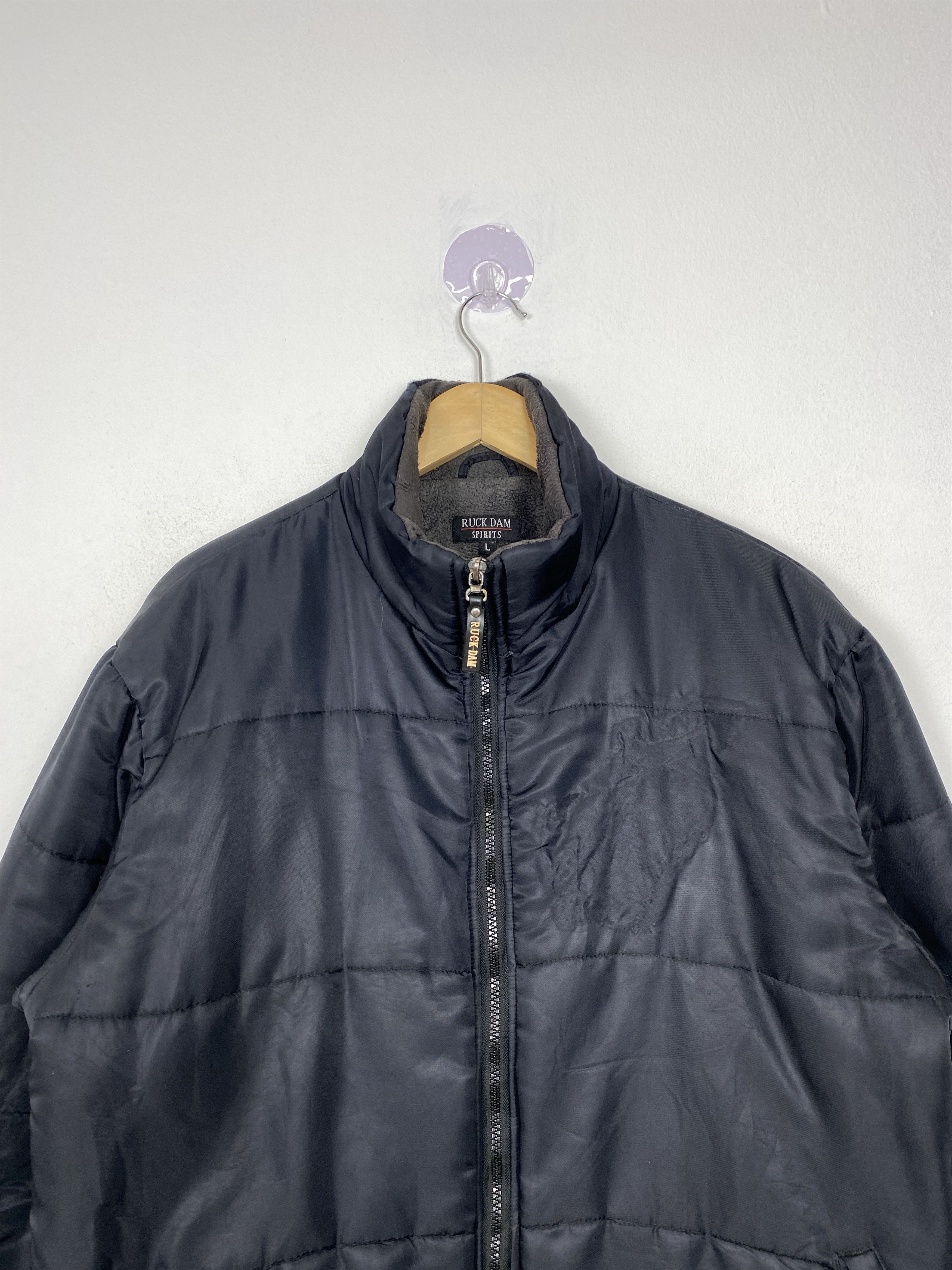 Japanese Brand Vintage Ruck Dam Spirit Zip Up Puffer Down Jacket Size US L / EU 52-54 / 3 - 2 Thumbnail