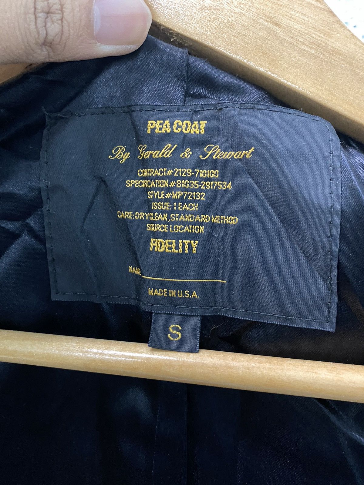 Designer × Fidelity Fidelity by Gerald & Stewart Wool Peacoat Double Breasted Size US S / EU 44-46 / 1 - 7 Thumbnail