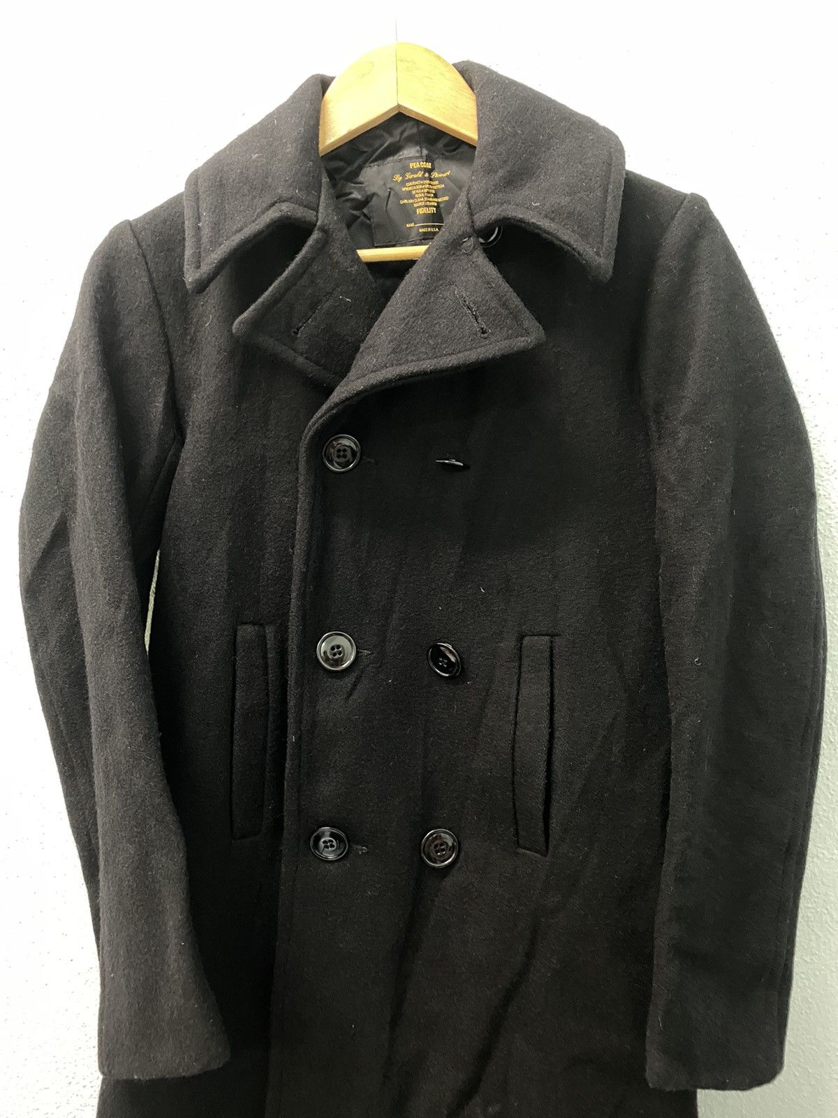 Designer × Fidelity Fidelity by Gerald & Stewart Wool Peacoat Double Breasted Size US S / EU 44-46 / 1 - 2 Thumbnail