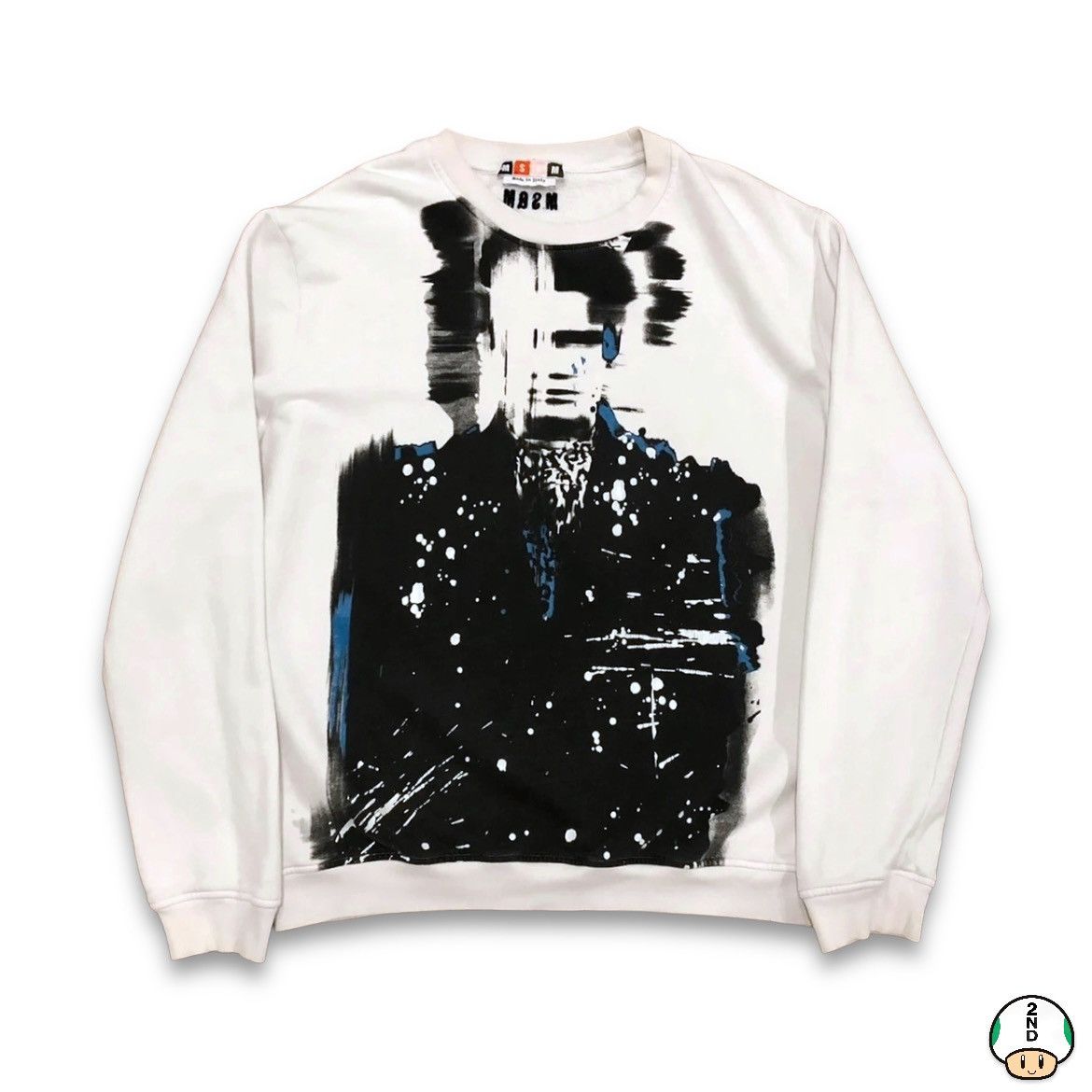 MSGM Massimo Giorgetti MSGM Sweatshirt Graphic Designer Pullover Size US M / EU 48-50 / 2 - 1 Thumbnail