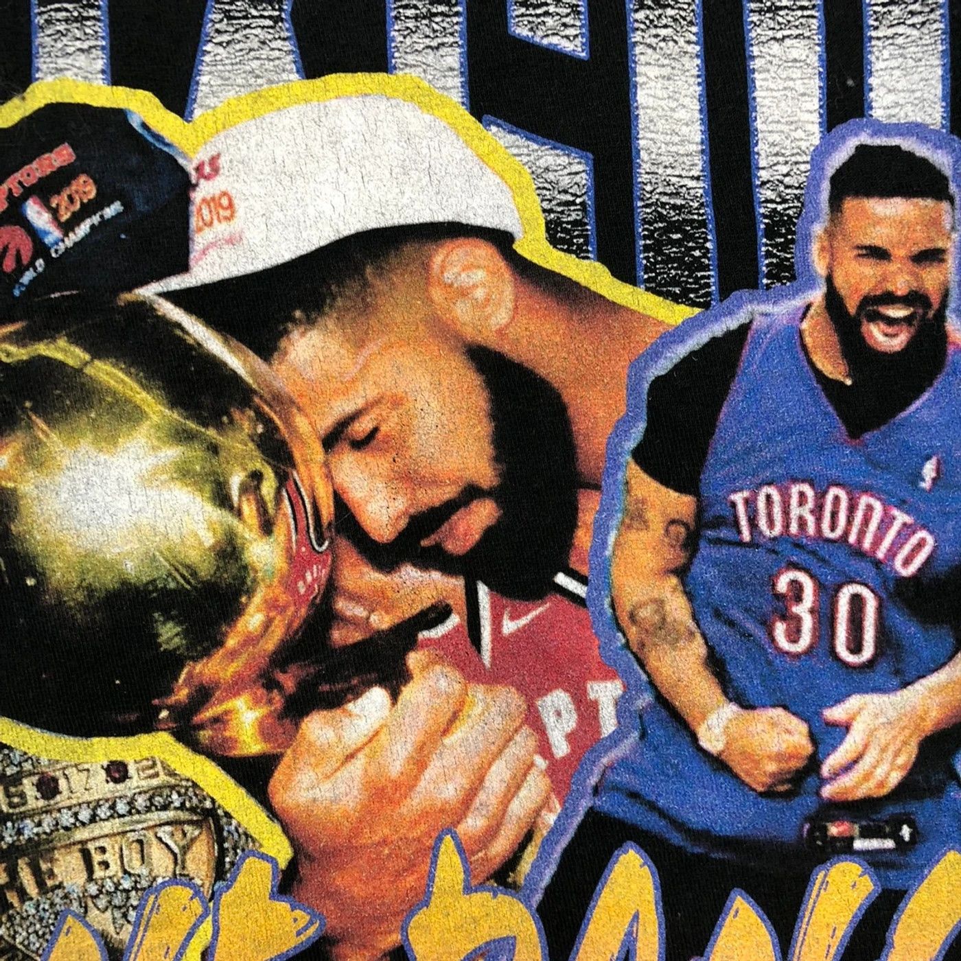 Drake Drake NBA Championship T Shirt Large Graphic Bootleg Rap Tee Size US L / EU 52-54 / 3 - 3 Thumbnail