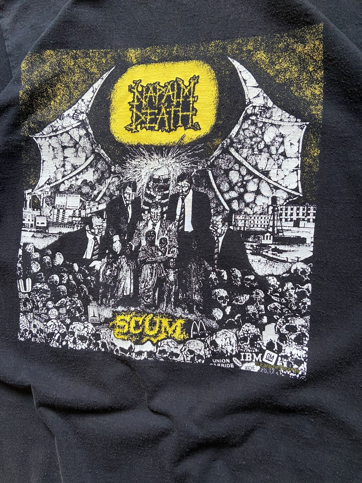 Band Tees × Vintage Vintage 00s Napalm Death Scum Metal Band T Shirt Tee Size US S / EU 44-46 / 1 - 2 Thumbnail