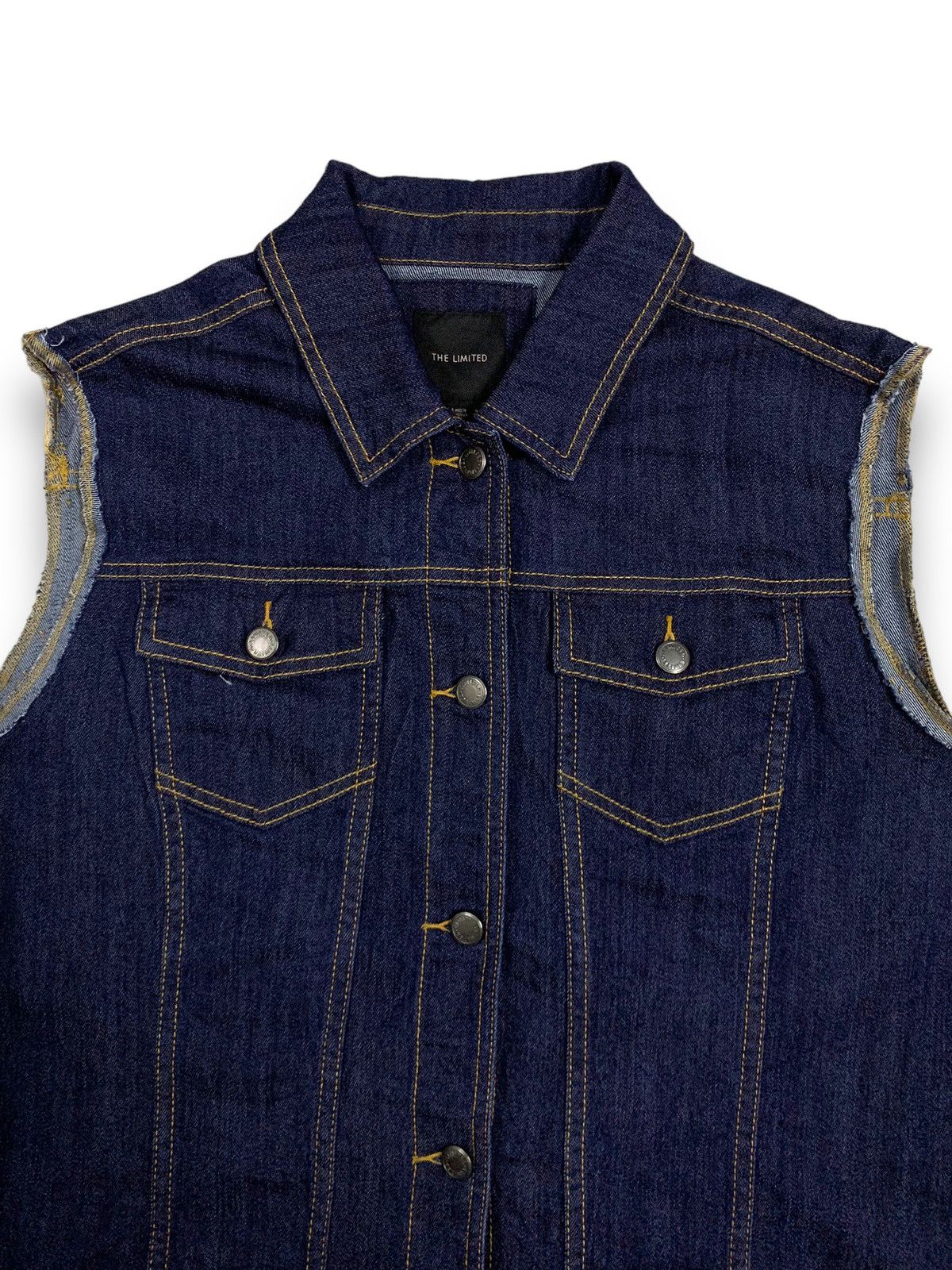 Japanese Brand Japanese Brand The Limited Blue Trucker/Biker Denim Vest Size US L / EU 52-54 / 3 - 6 Thumbnail