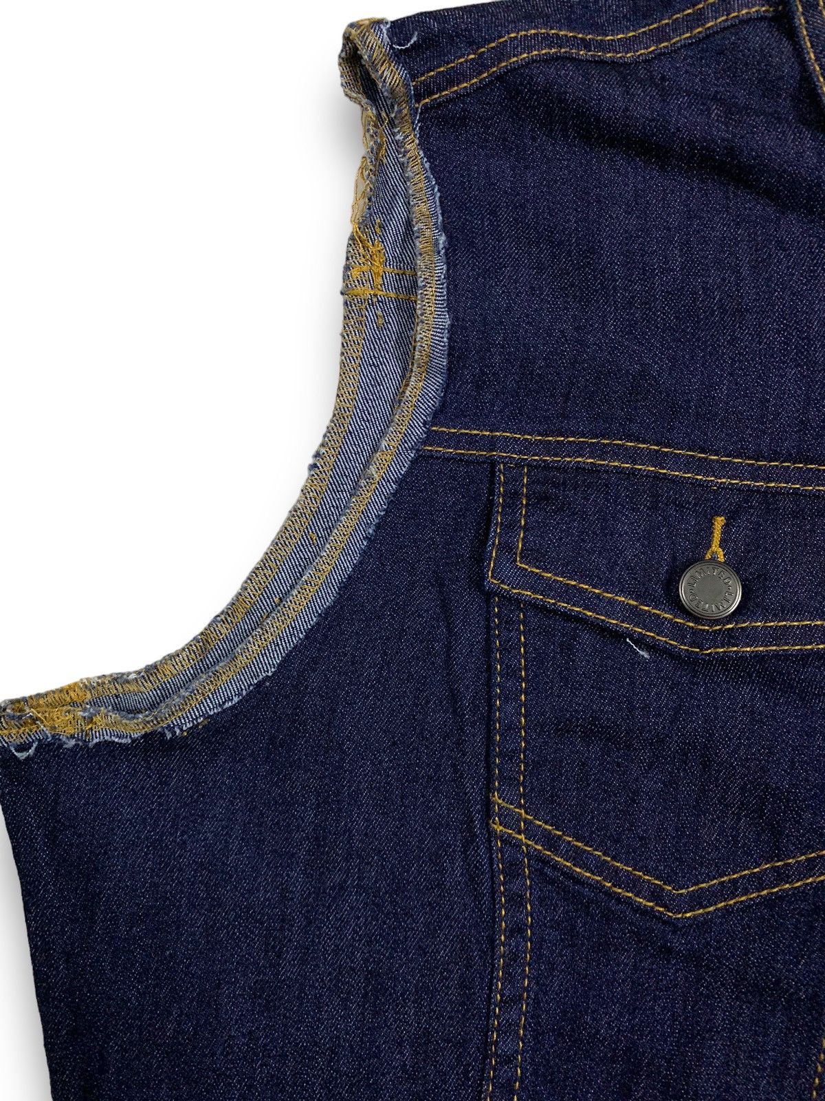 Japanese Brand Japanese Brand The Limited Blue Trucker/Biker Denim Vest Size US L / EU 52-54 / 3 - 10 Thumbnail