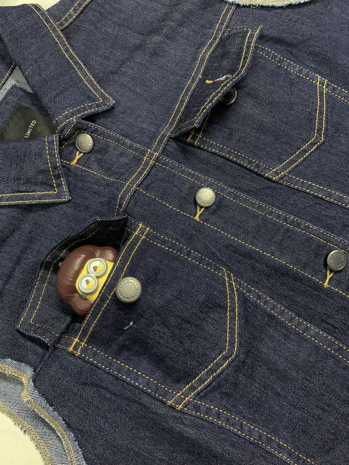 Japanese Brand Japanese Brand The Limited Blue Trucker/Biker Denim Vest Size US L / EU 52-54 / 3 - 8 Thumbnail