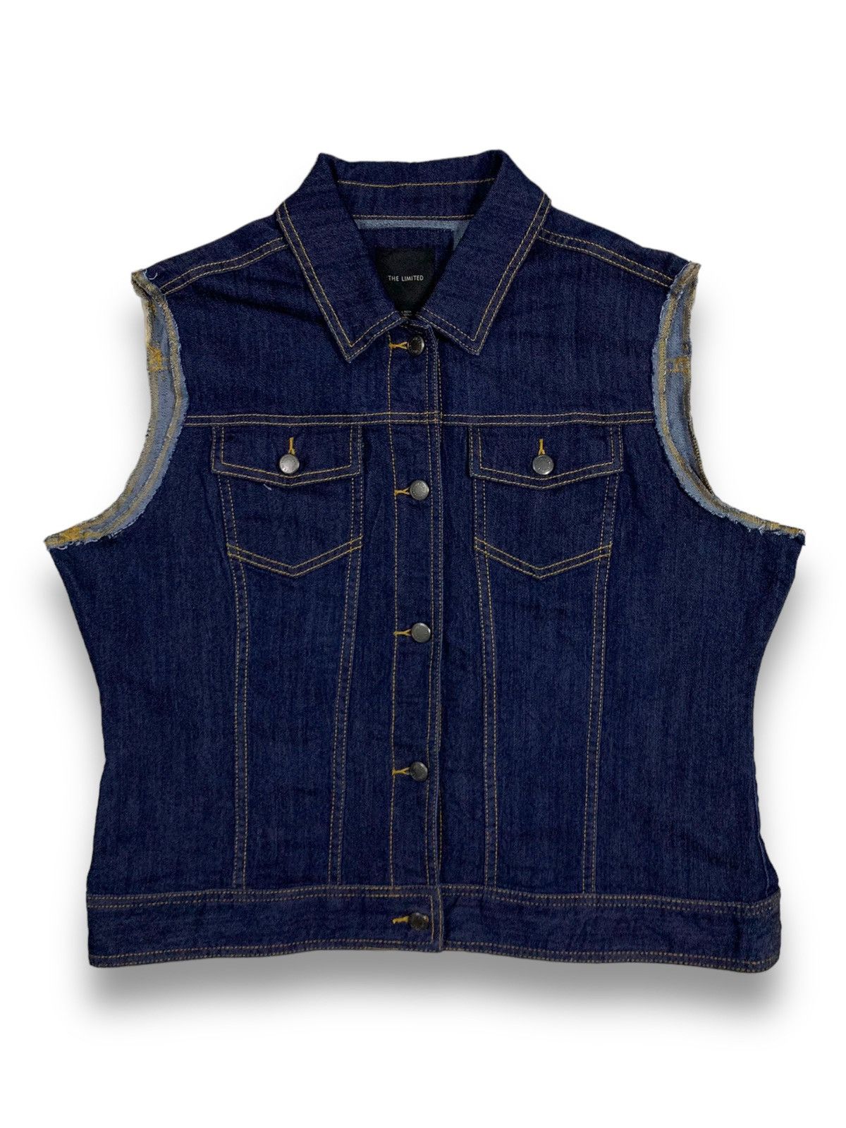 Japanese Brand Japanese Brand The Limited Blue Trucker/Biker Denim Vest Size US L / EU 52-54 / 3 - 1 Thumbnail