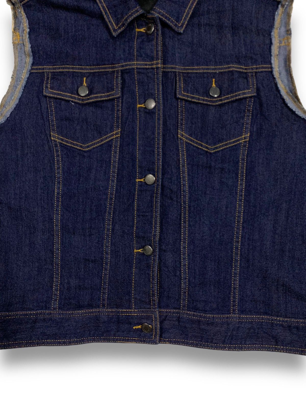Japanese Brand Japanese Brand The Limited Blue Trucker/Biker Denim Vest Size US L / EU 52-54 / 3 - 9 Thumbnail