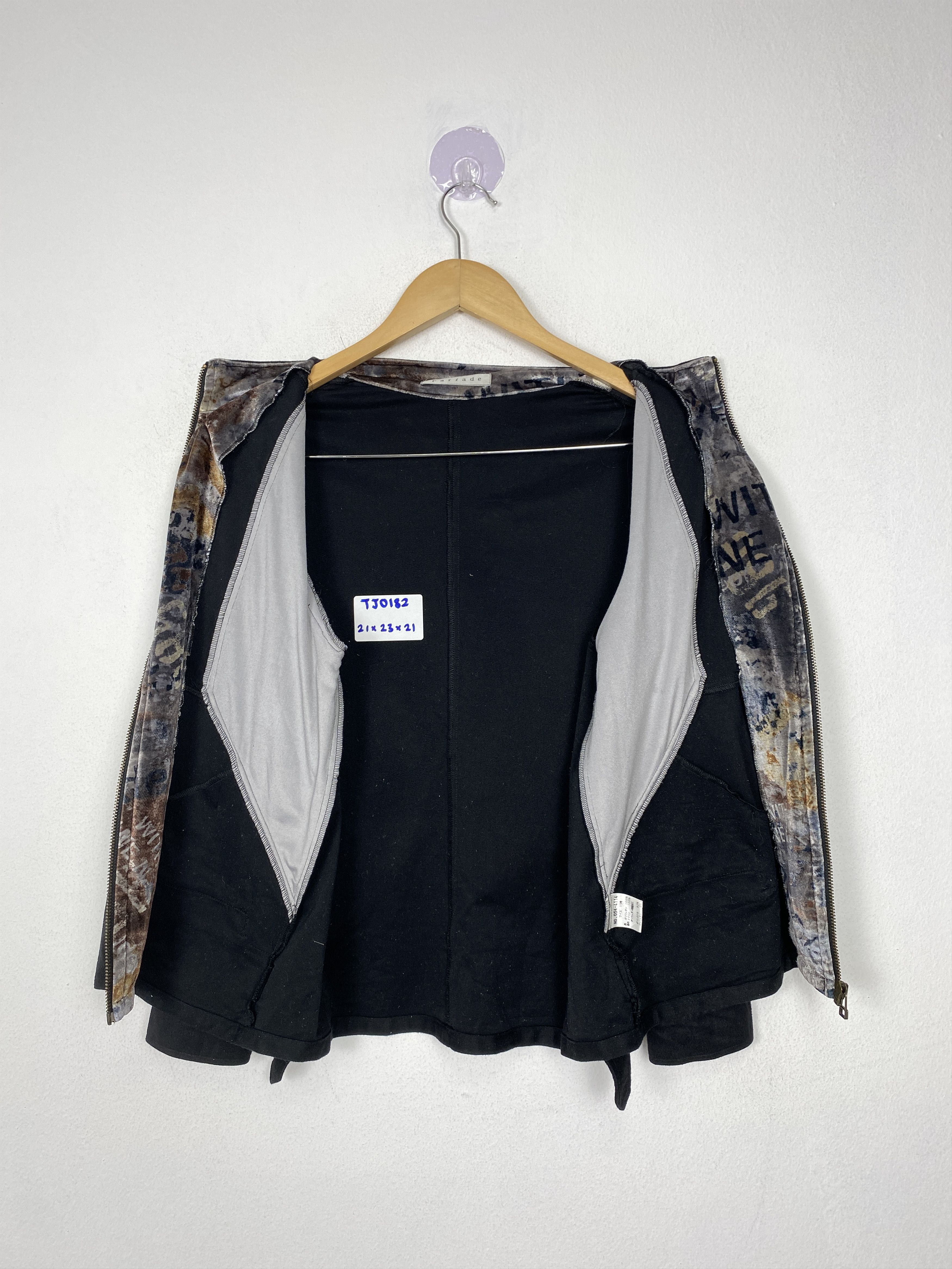Japanese Brand Vintage PARIADE ZIp Up Nice Sleeve Pattern Wool Jacket Size US S / EU 44-46 / 1 - 4 Thumbnail
