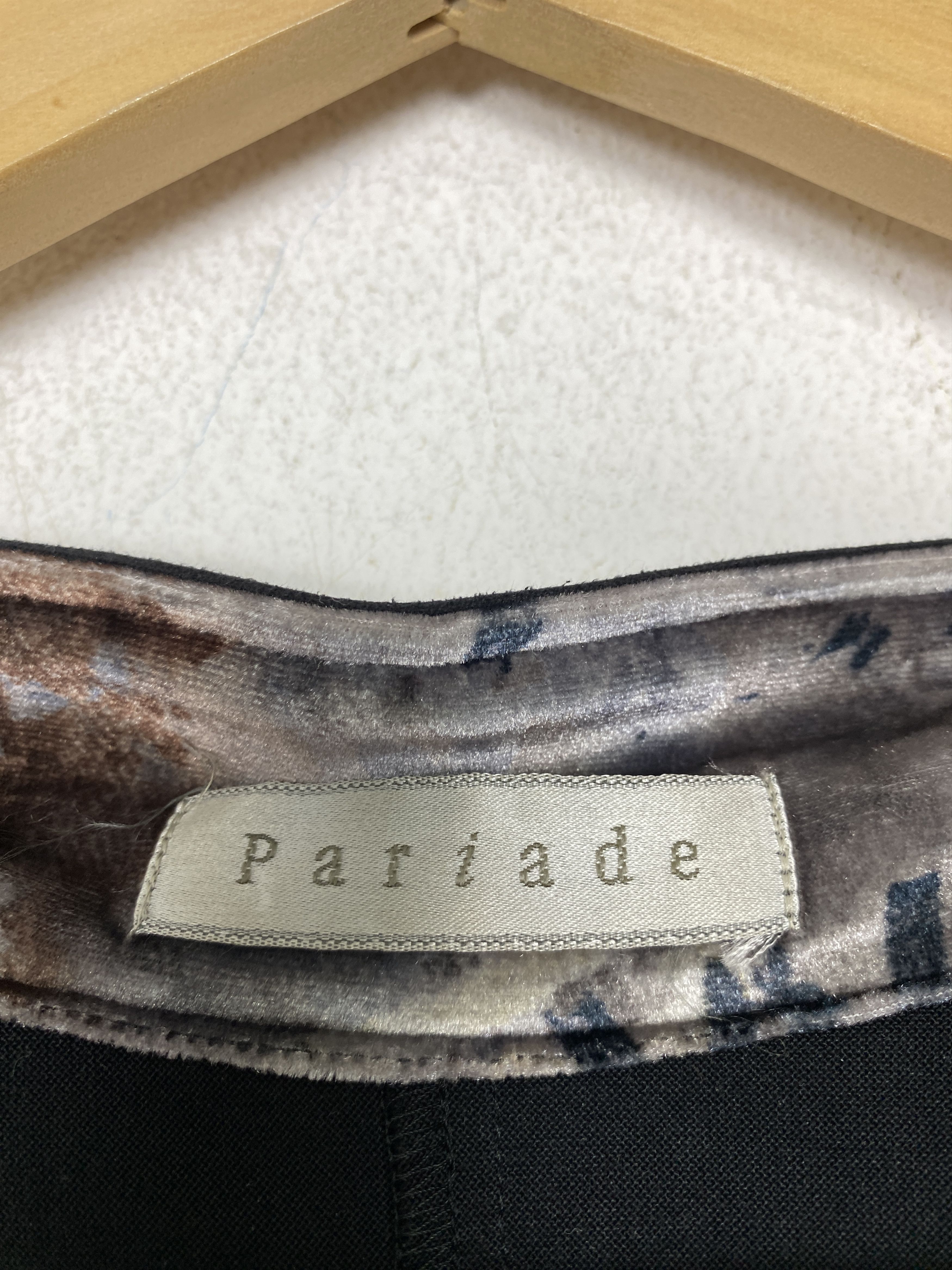 Japanese Brand Vintage PARIADE ZIp Up Nice Sleeve Pattern Wool Jacket Size US S / EU 44-46 / 1 - 11 Thumbnail