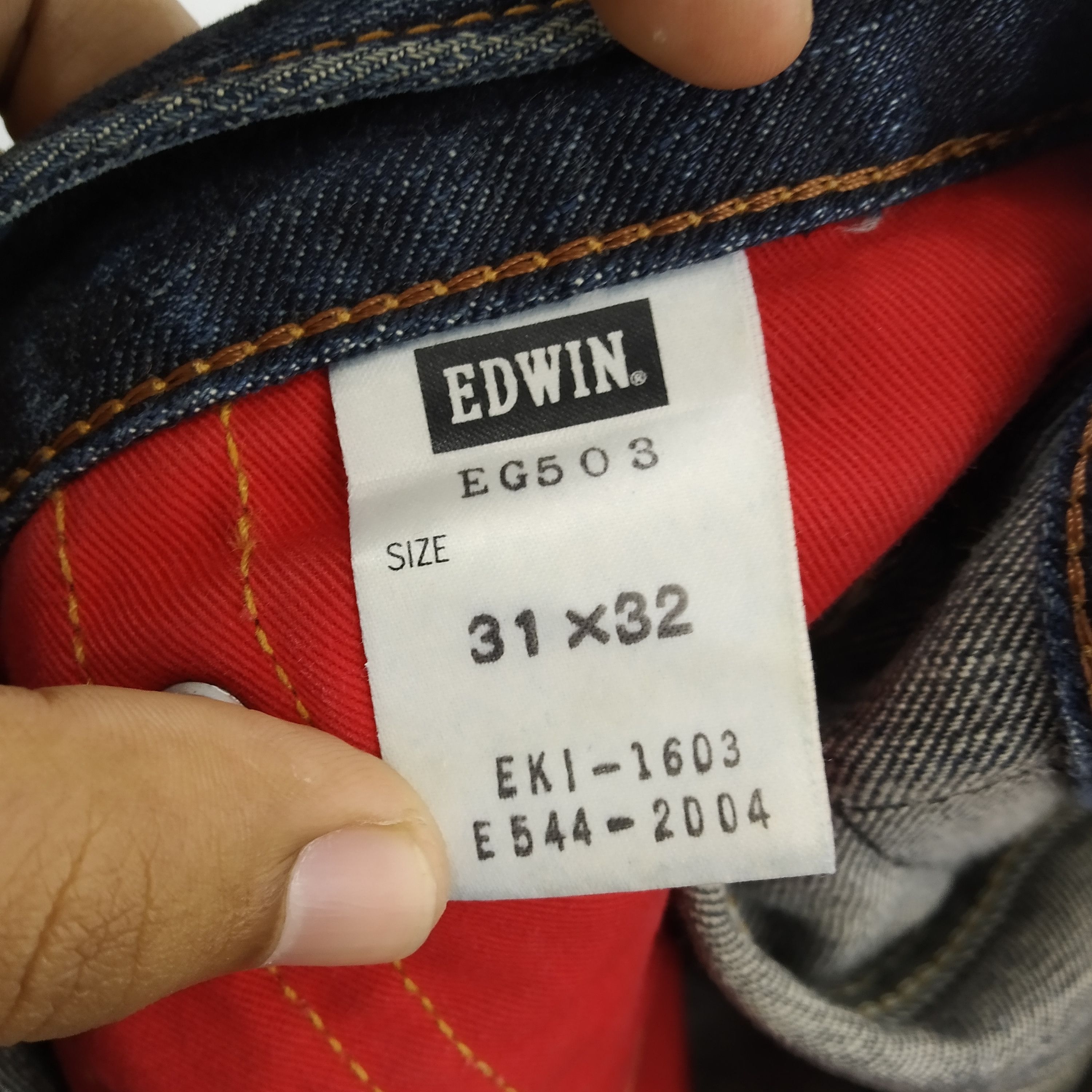 Edwin Size 34 Edwin Black Denim Jeans Distressed Ripped Size US 34 / EU 50 - 14 Thumbnail