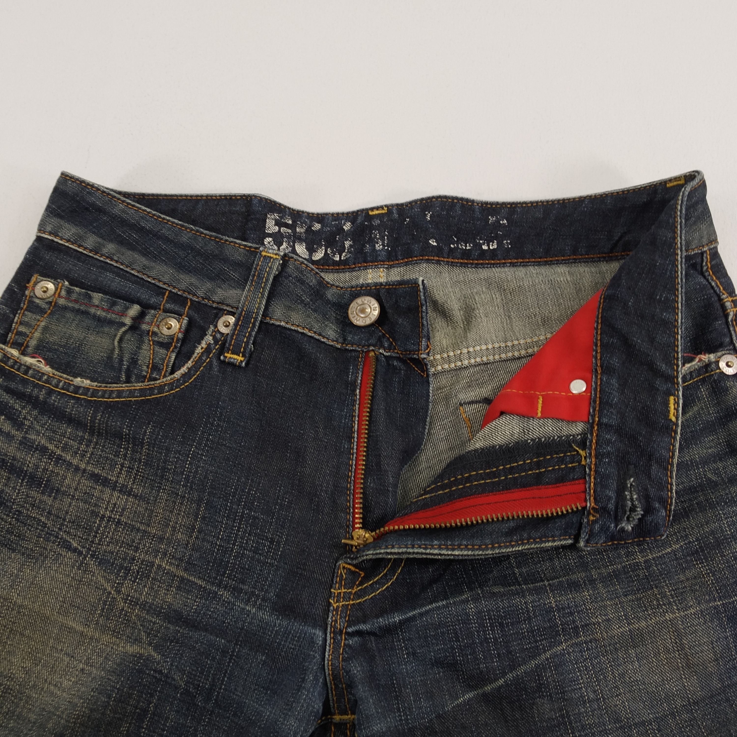 Edwin Size 34 Edwin Black Denim Jeans Distressed Ripped Size US 34 / EU 50 - 12 Thumbnail