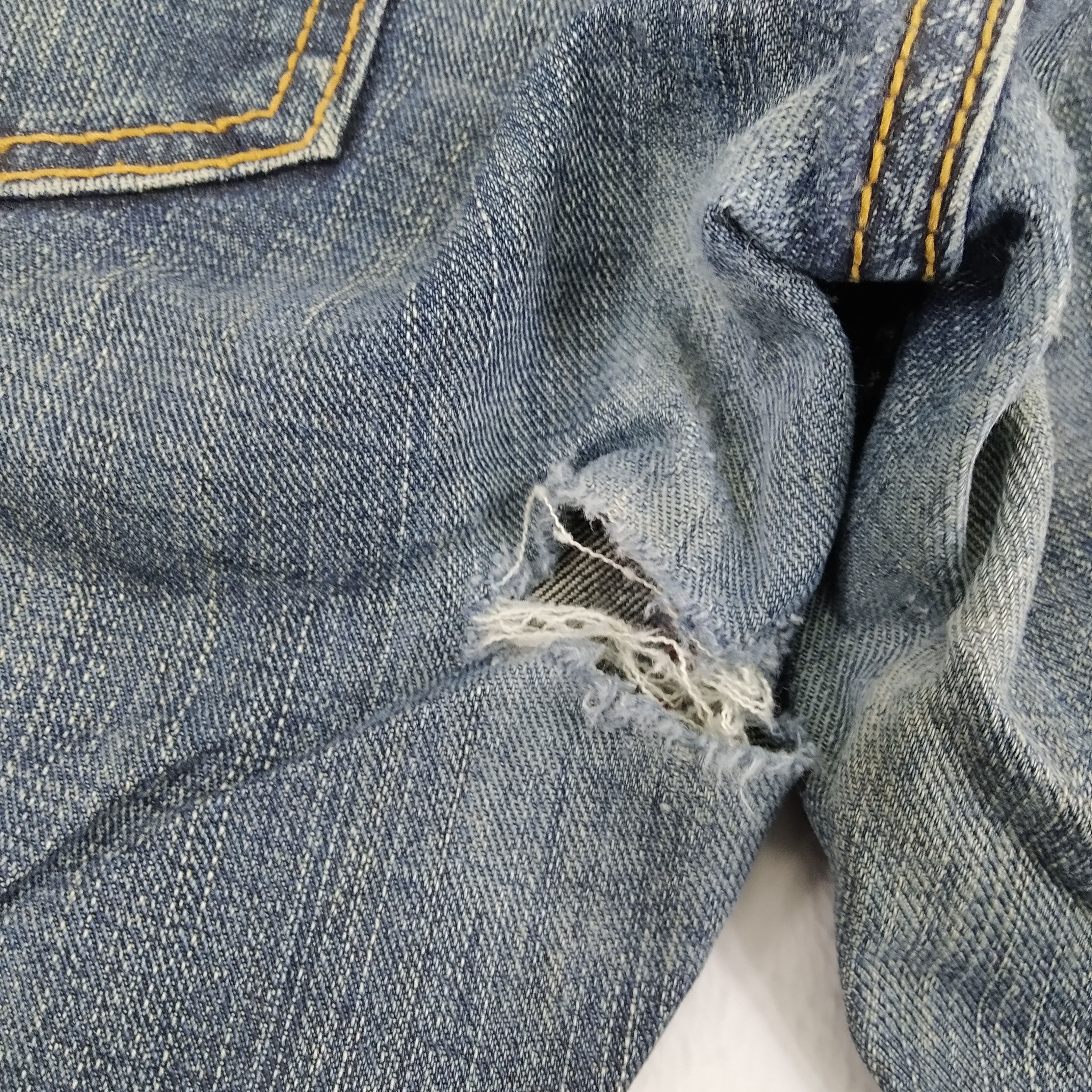 Edwin Size 34 Edwin Black Denim Jeans Distressed Ripped Size US 34 / EU 50 - 10 Thumbnail