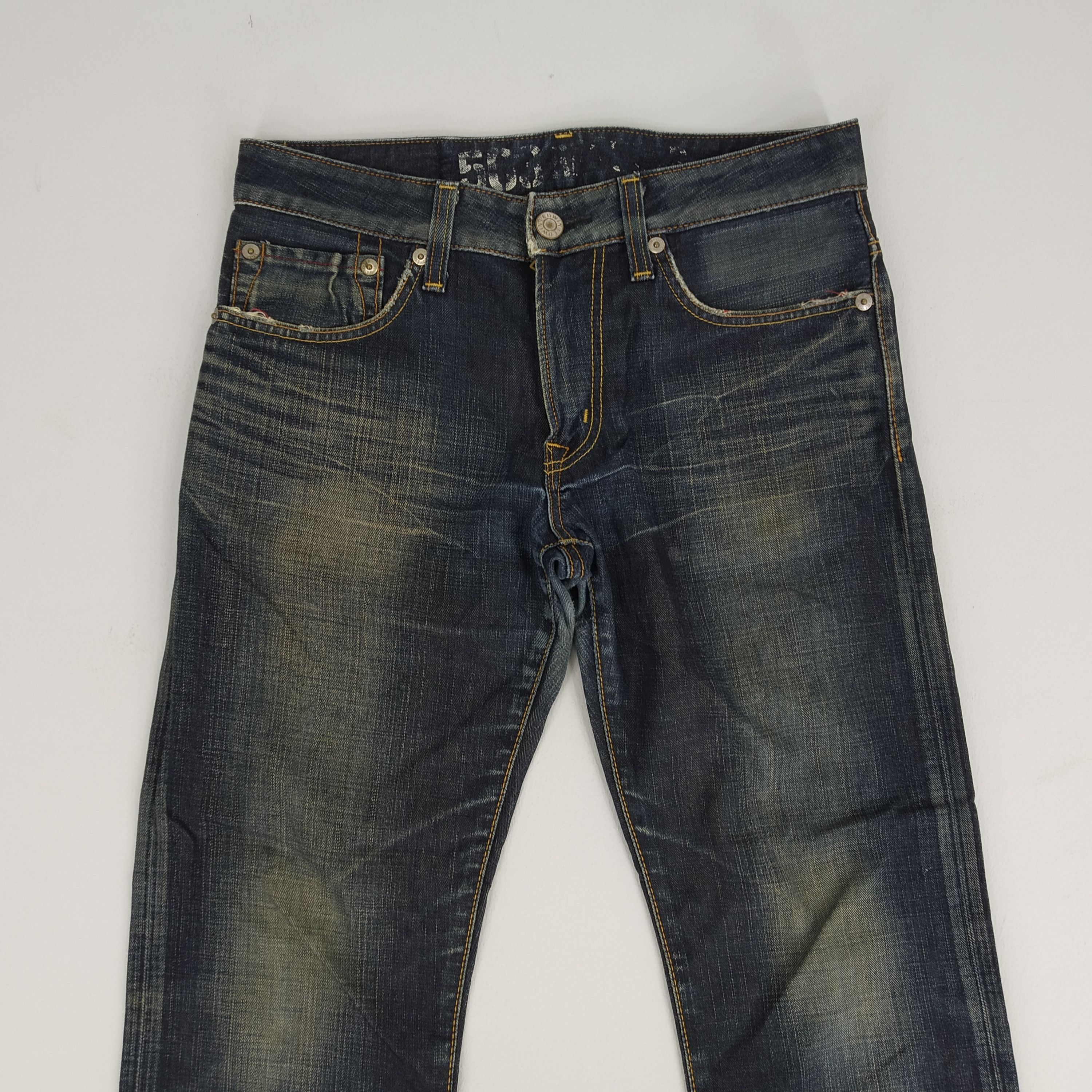 Edwin Size 34 Edwin Black Denim Jeans Distressed Ripped Size US 34 / EU 50 - 4 Thumbnail