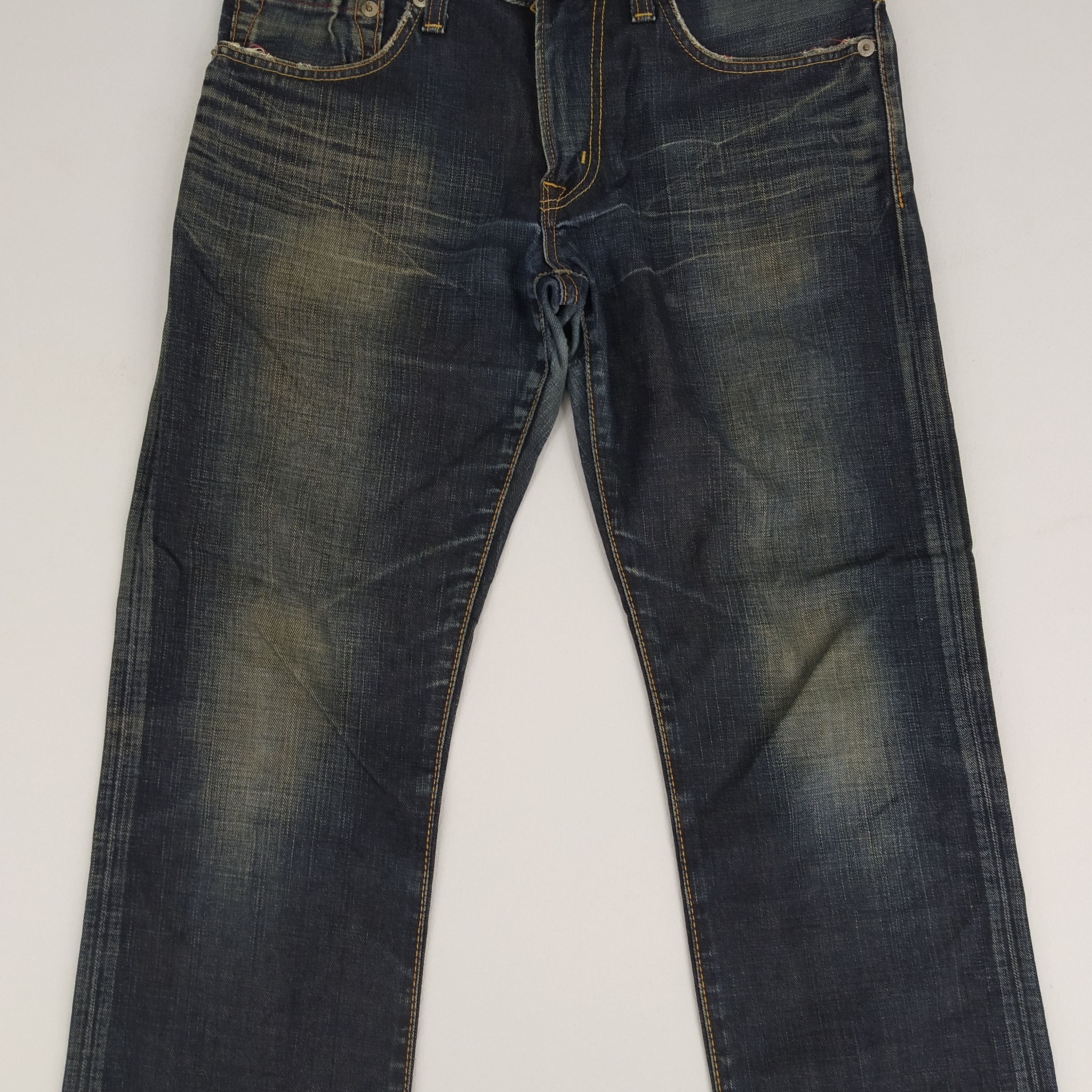 Edwin Size 34 Edwin Black Denim Jeans Distressed Ripped Size US 34 / EU 50 - 3 Thumbnail