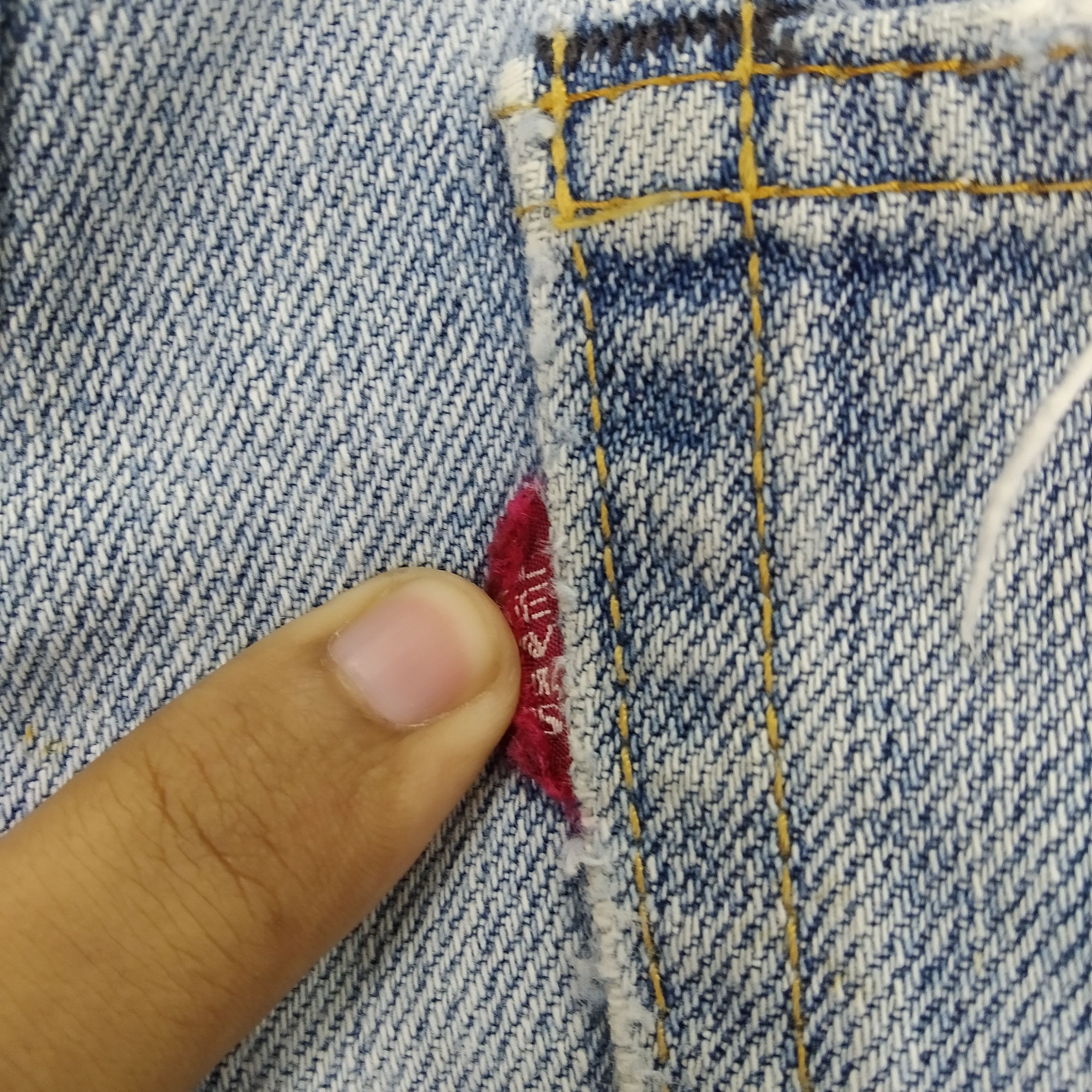 Levi's Vintage Levi's 501 Big E Ripped Denim Jeans Paint Splatter Size US 32 / EU 48 - 10 Thumbnail