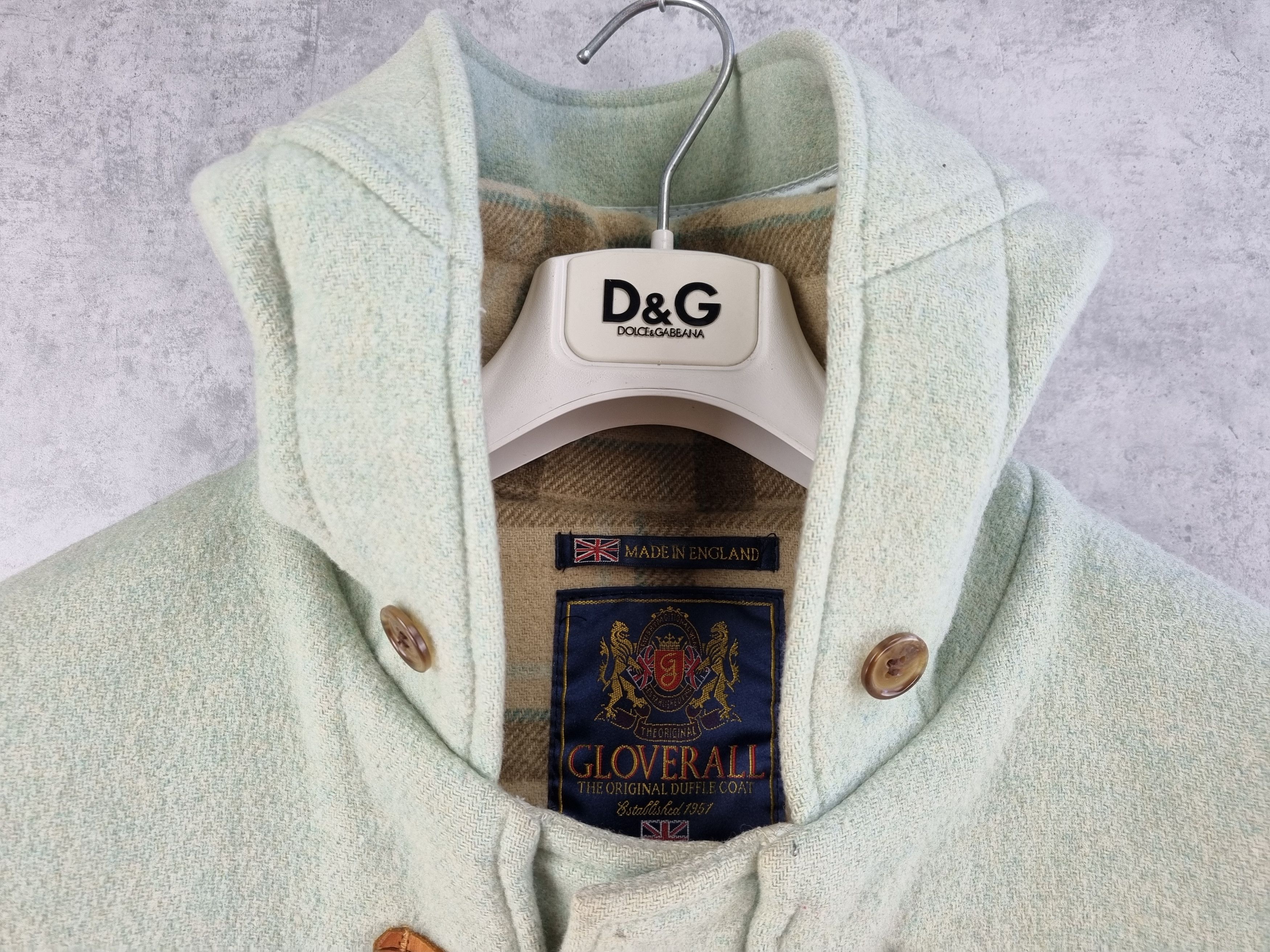 Gloverall × Vintage 90s Gloverall Vintage Wool Hooded made in England Coat Size M / US 6-8 / IT 42-44 - 18 Thumbnail
