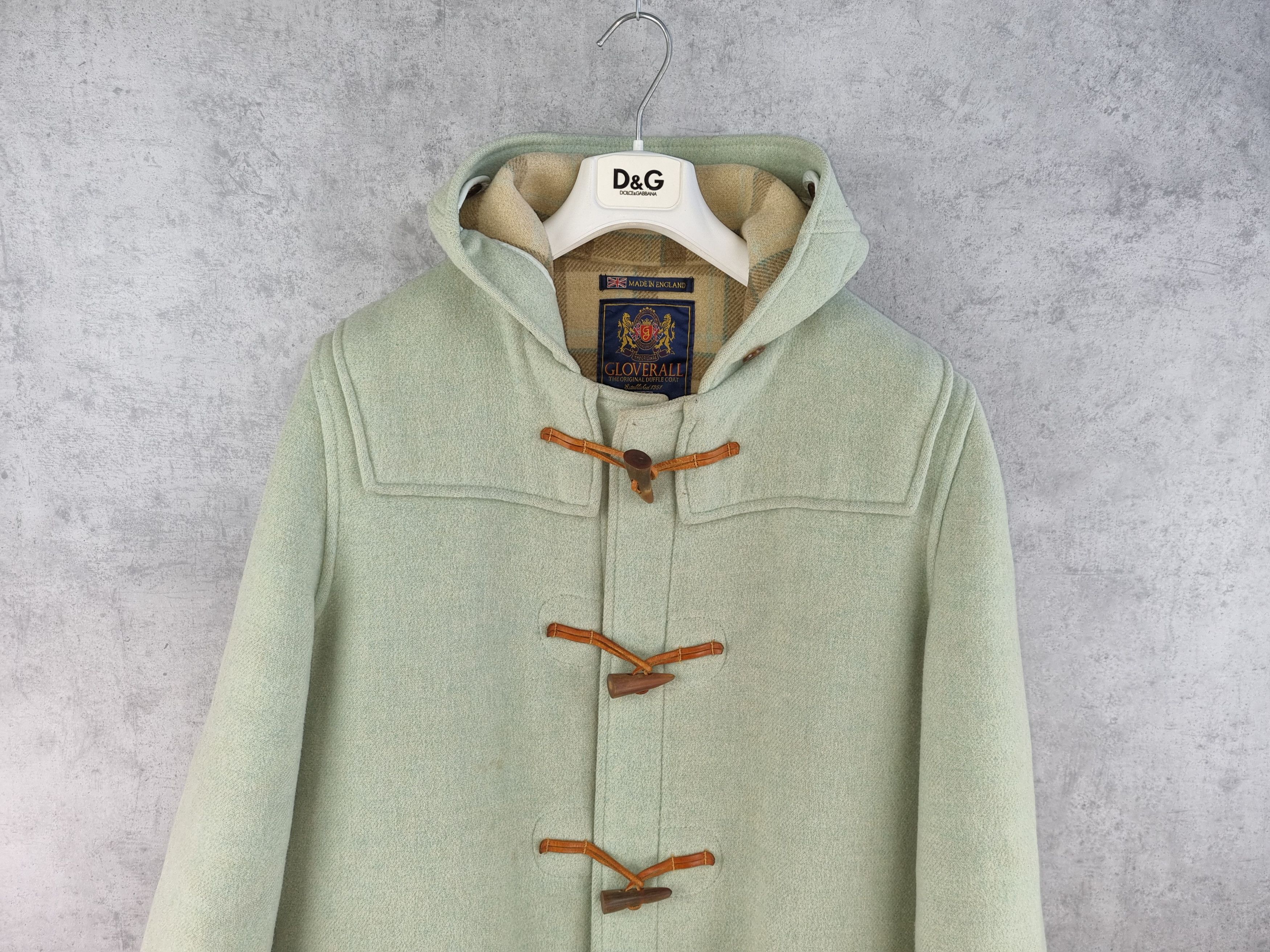 Gloverall × Vintage 90s Gloverall Vintage Wool Hooded made in England Coat Size M / US 6-8 / IT 42-44 - 5 Thumbnail