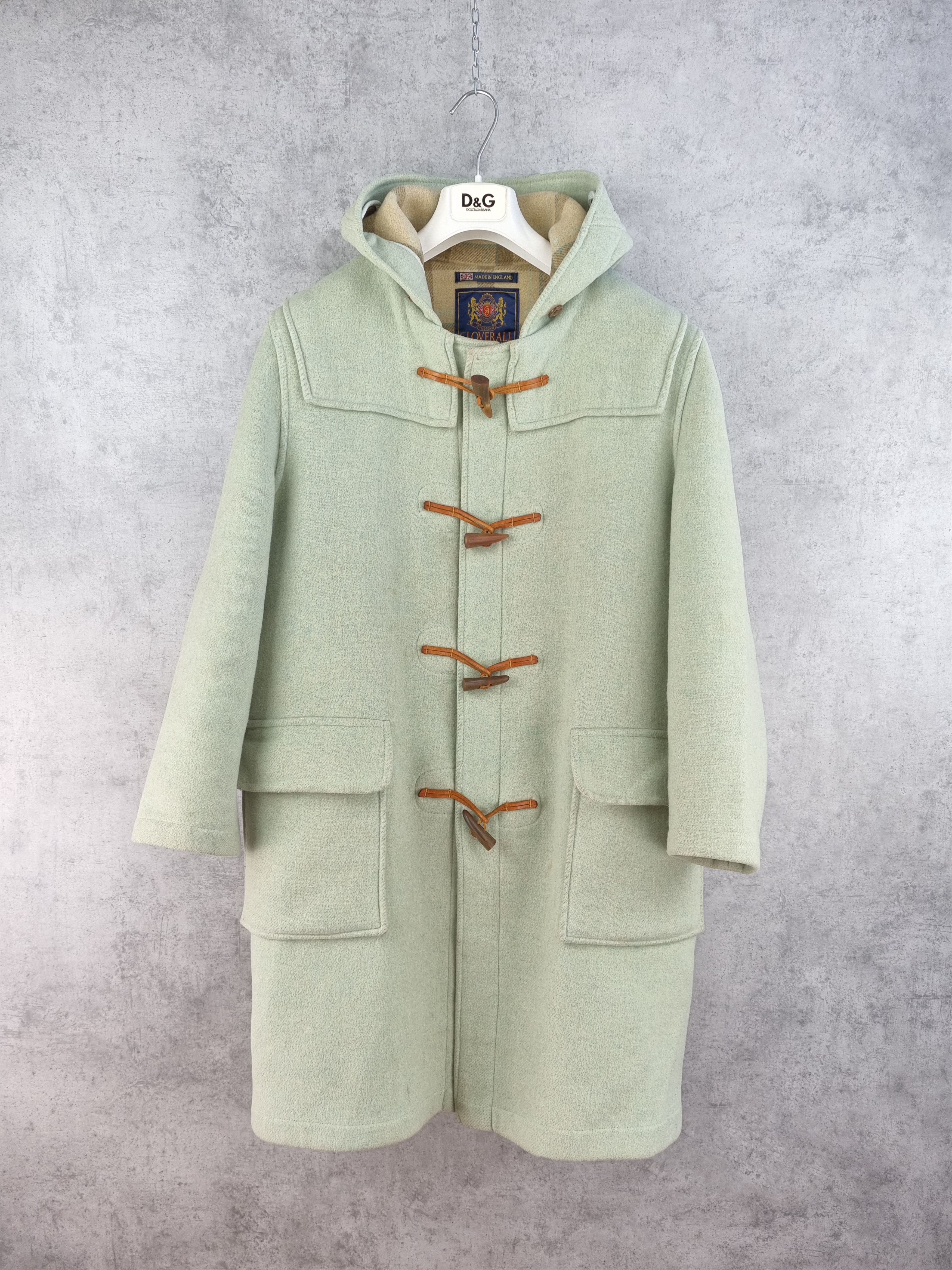 Gloverall × Vintage 90s Gloverall Vintage Wool Hooded made in England Coat Size M / US 6-8 / IT 42-44 - 2 Thumbnail