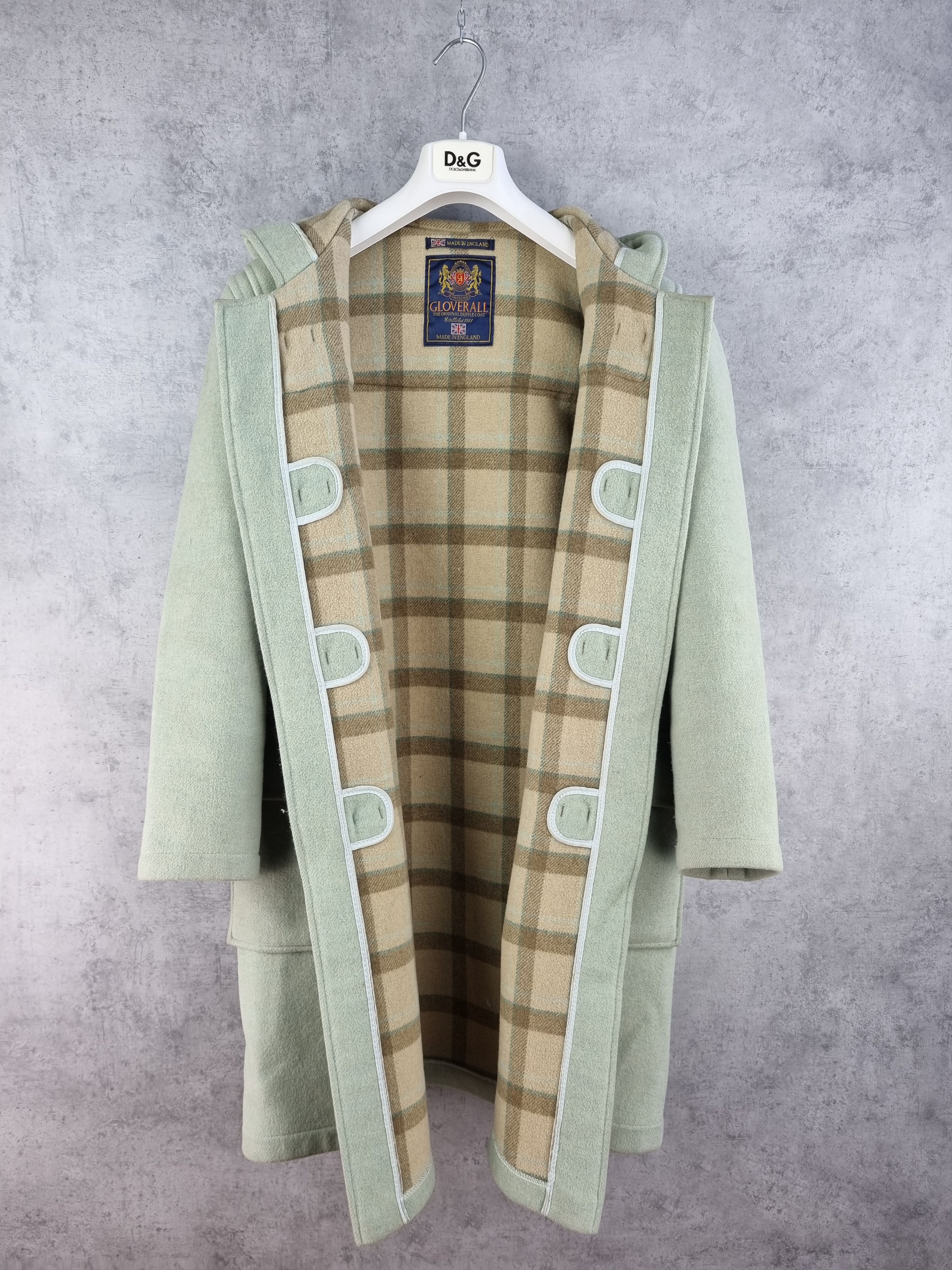 Gloverall × Vintage 90s Gloverall Vintage Wool Hooded made in England Coat Size M / US 6-8 / IT 42-44 - 3 Thumbnail