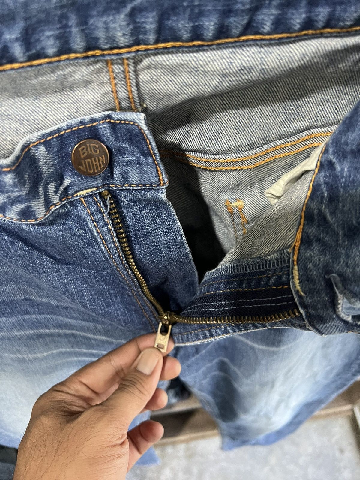 Big John 🔥Vintage Big John Made in Japan Flared Denim Size US 34 / EU 50 - 8 Thumbnail