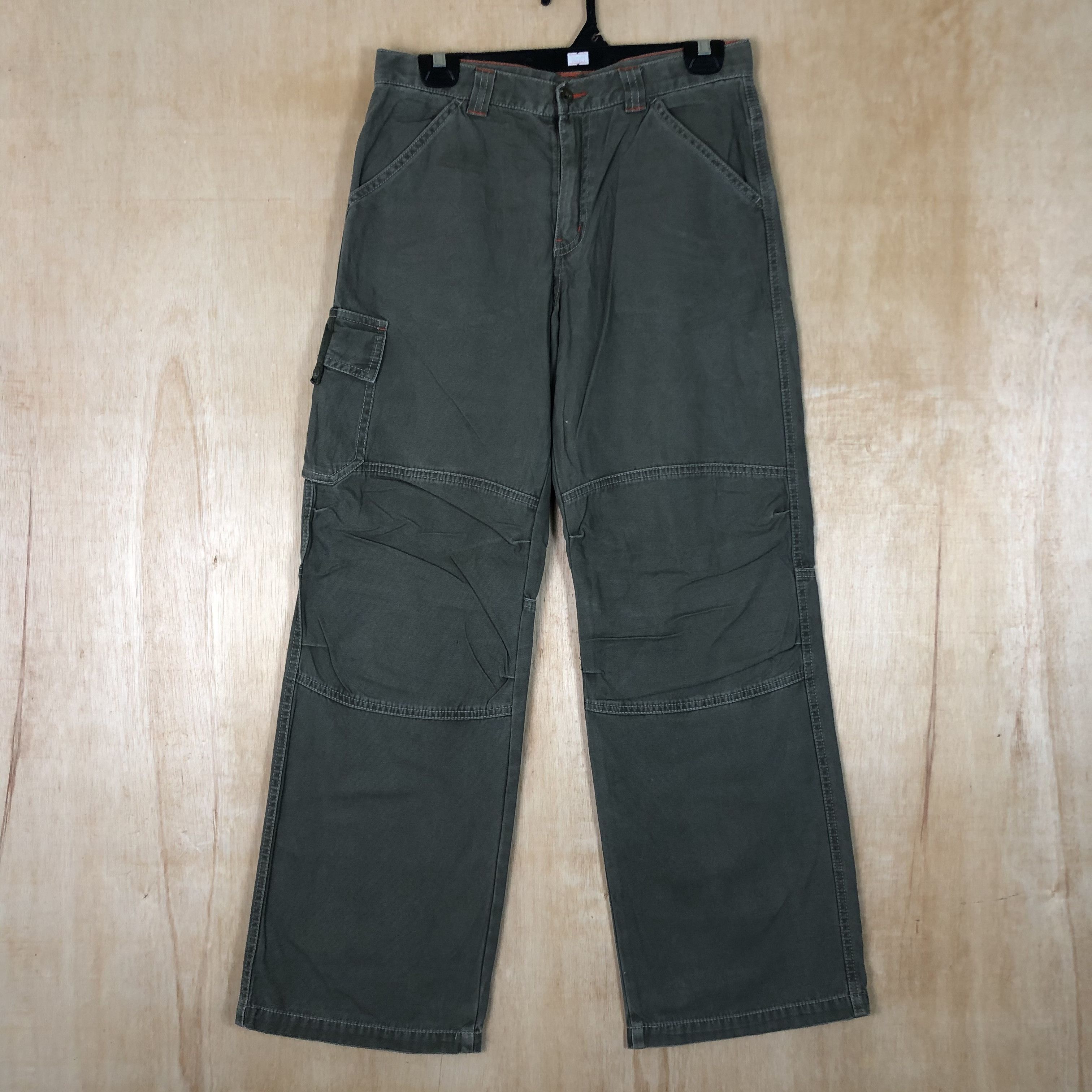 Japanese Brand DLL Uniqlo double knee Grey Multipocket cargo Pants #c070 Size US 28 / EU 44 - 1 Thumbnail