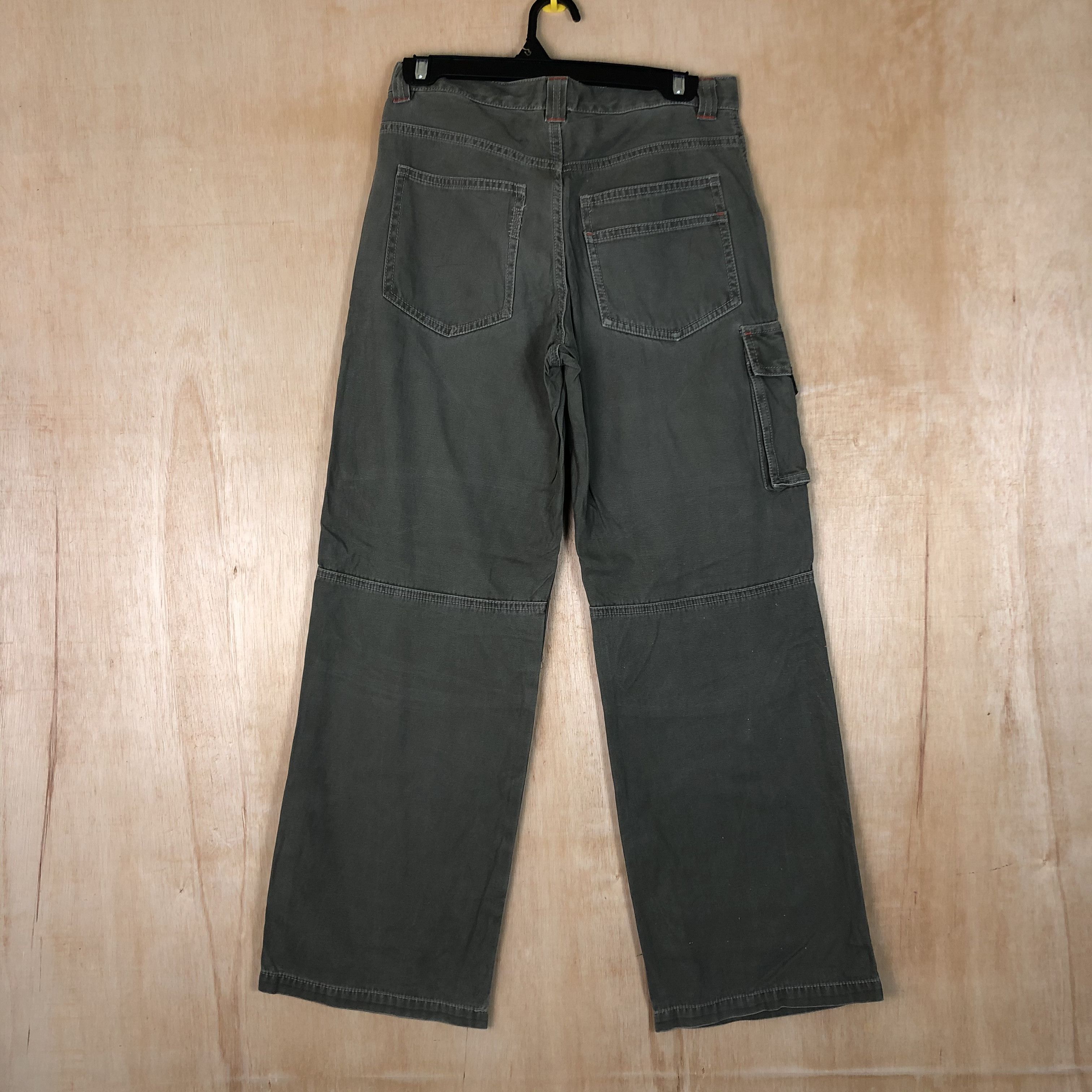 Japanese Brand DLL Uniqlo double knee Grey Multipocket cargo Pants #c070 Size US 28 / EU 44 - 5 Thumbnail