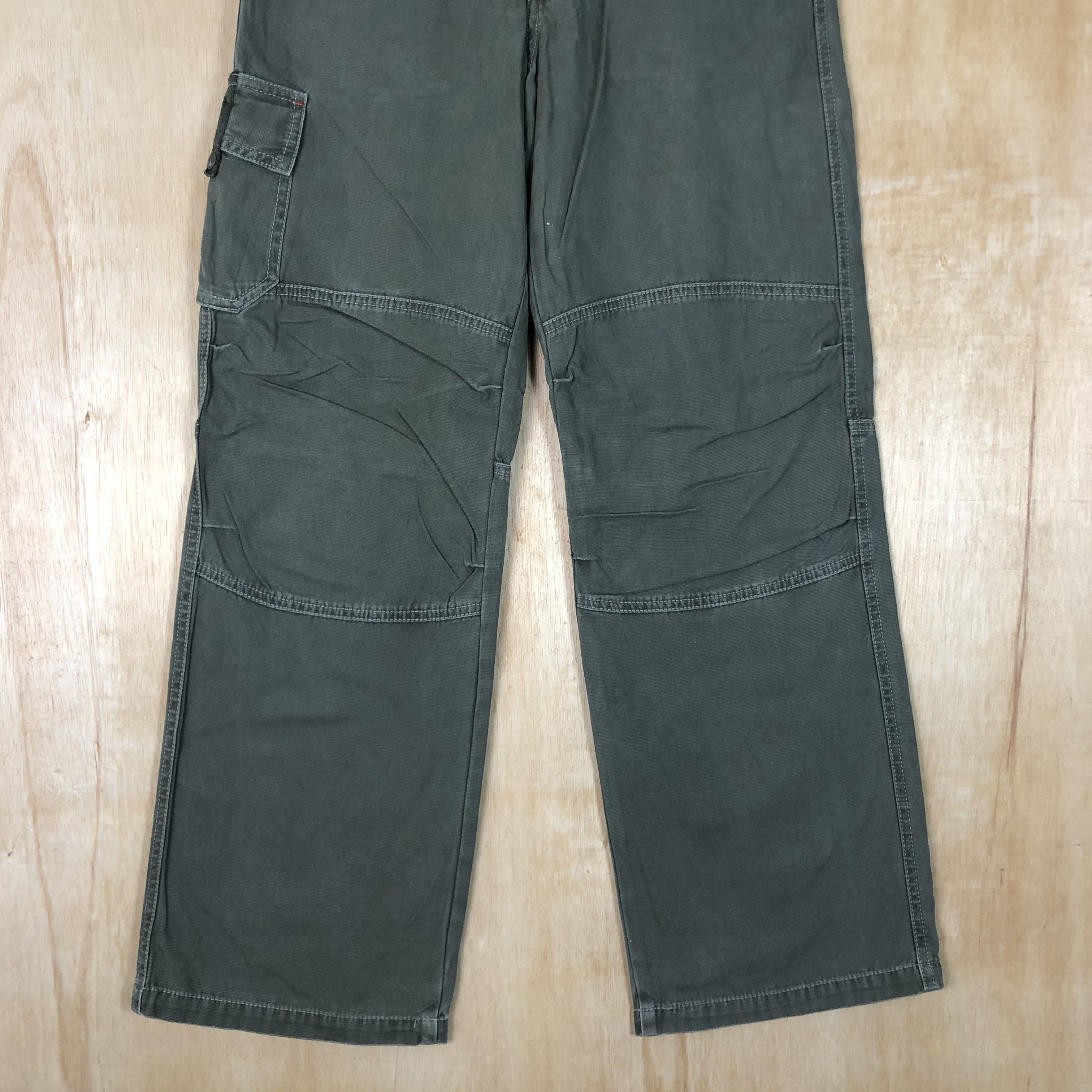 Japanese Brand DLL Uniqlo double knee Grey Multipocket cargo Pants #c070 Size US 28 / EU 44 - 3 Thumbnail