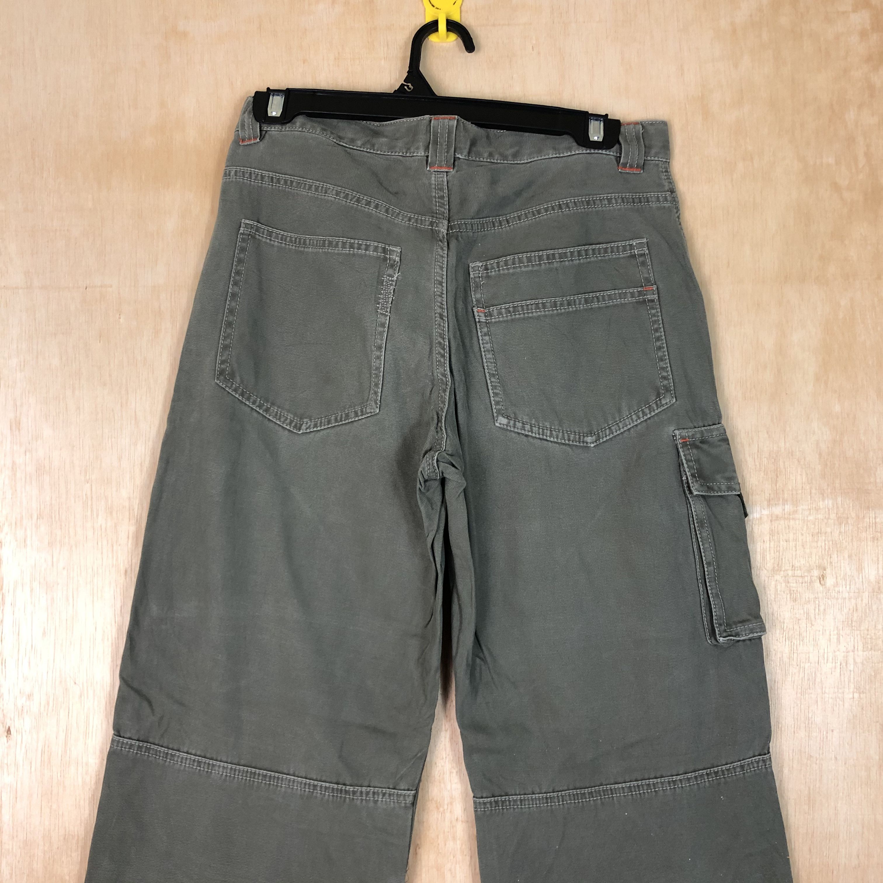 Japanese Brand DLL Uniqlo double knee Grey Multipocket cargo Pants #c070 Size US 28 / EU 44 - 7 Thumbnail