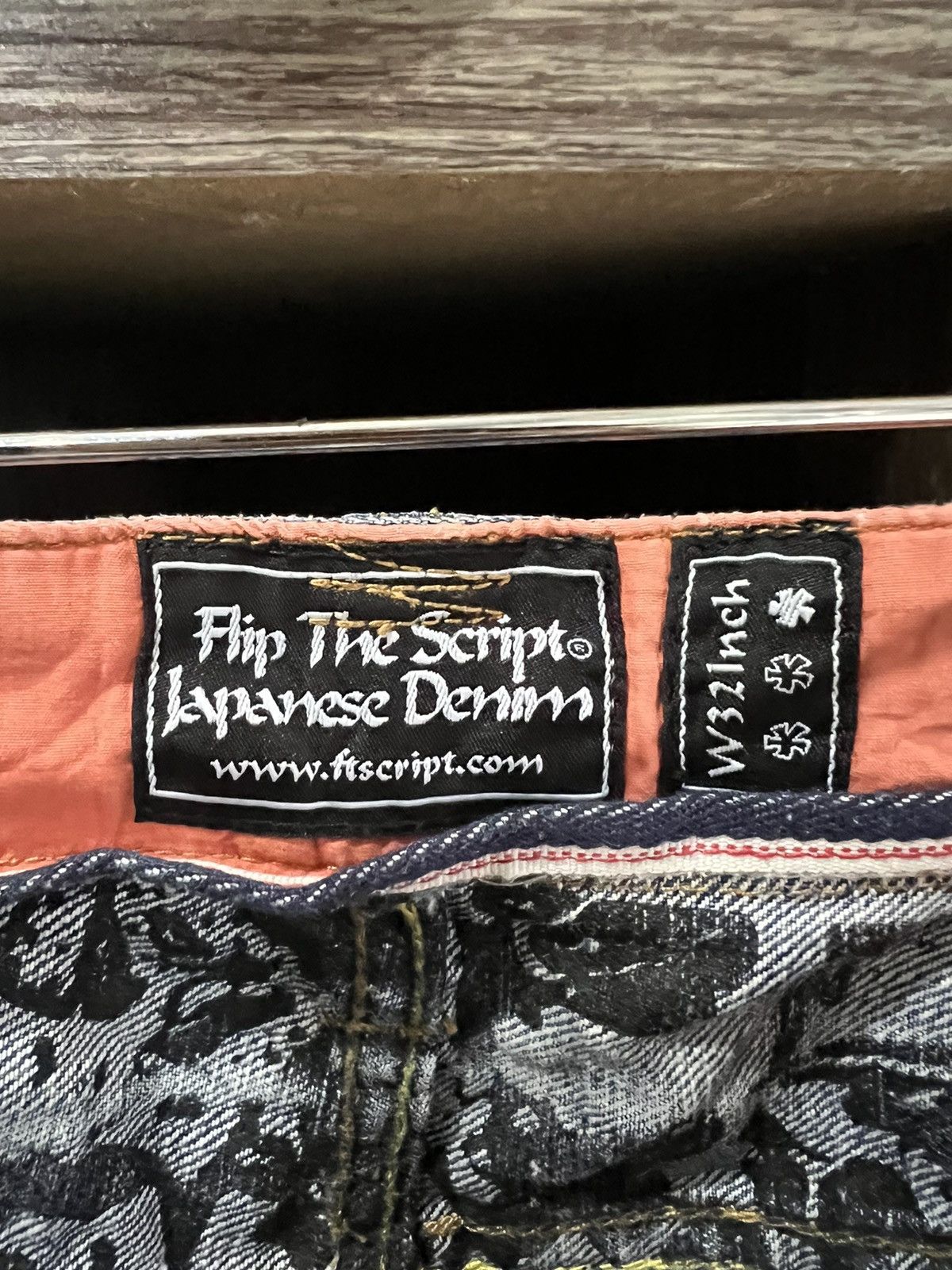 Other 🔥Rare Flip The Script Redline Selvedge Denim Size US 34 / EU 50 - 14 Thumbnail