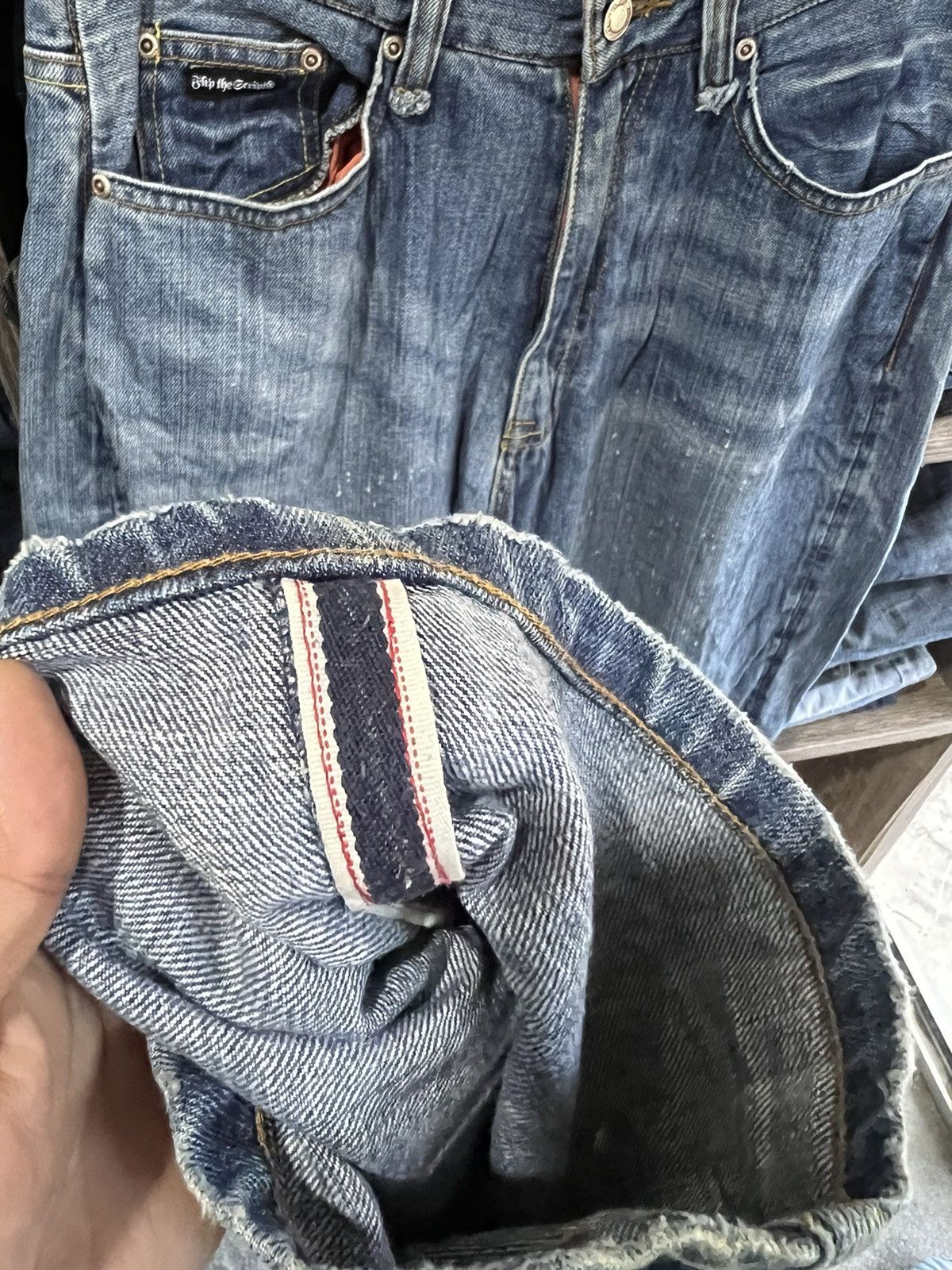 Other 🔥Rare Flip The Script Redline Selvedge Denim Size US 34 / EU 50 - 13 Thumbnail