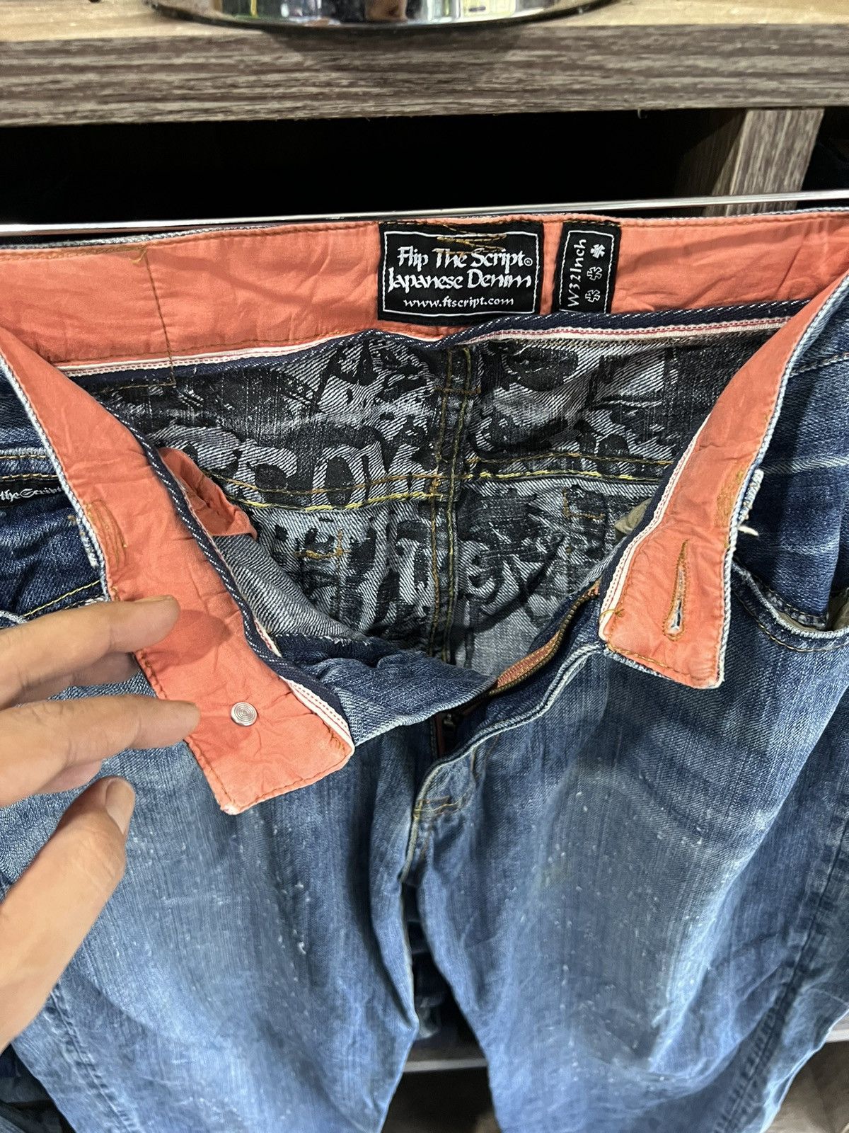 Other 🔥Rare Flip The Script Redline Selvedge Denim Size US 34 / EU 50 - 10 Thumbnail