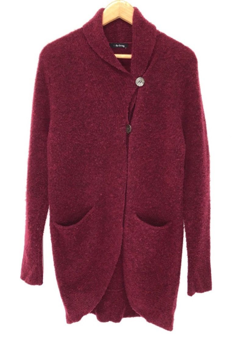 Yohji Yamamoto 🇯🇵Y's for living Yohji Fur Fleece Mohair Kurt Cobain Cardigan Size US M / EU 48-50 / 2 - 1 Thumbnail