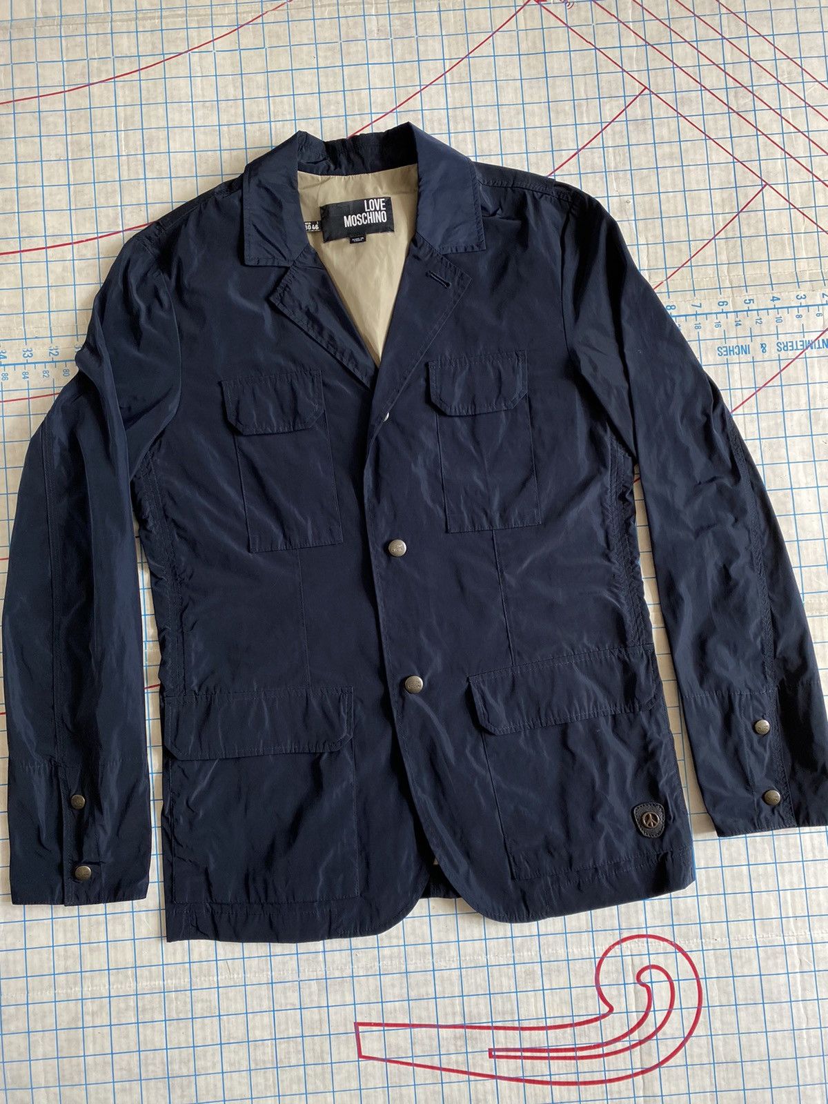 Designer × Moschino Love Moschino Blazer Style Casual Rain Jacket Fits Small Size US S / EU 44-46 / 1 - 1 Thumbnail
