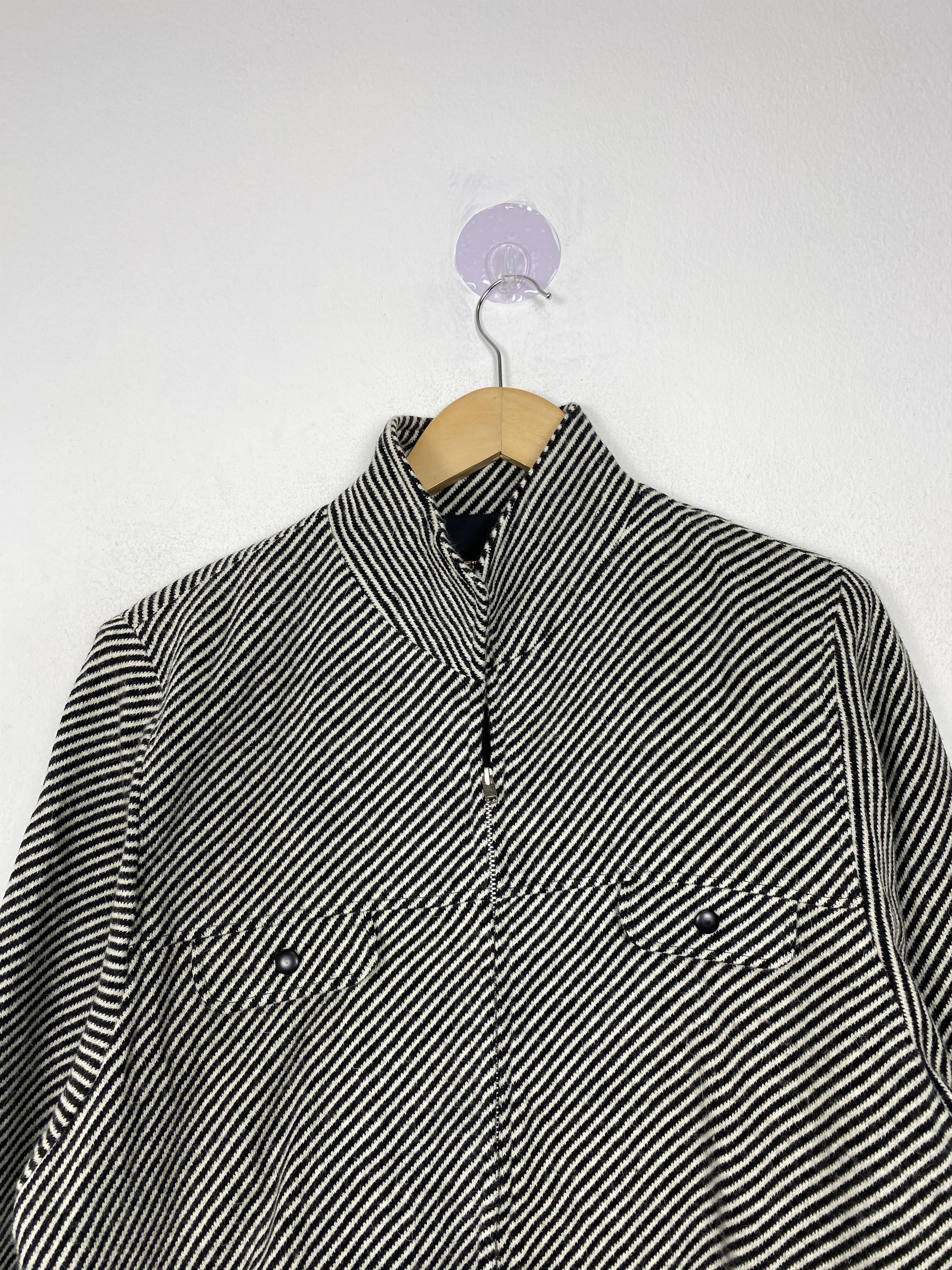 Japanese Brand Vintage L.JOYFUL Striped Velvet Bombers Jacket Size US XL / EU 56 / 4 - 4 Thumbnail