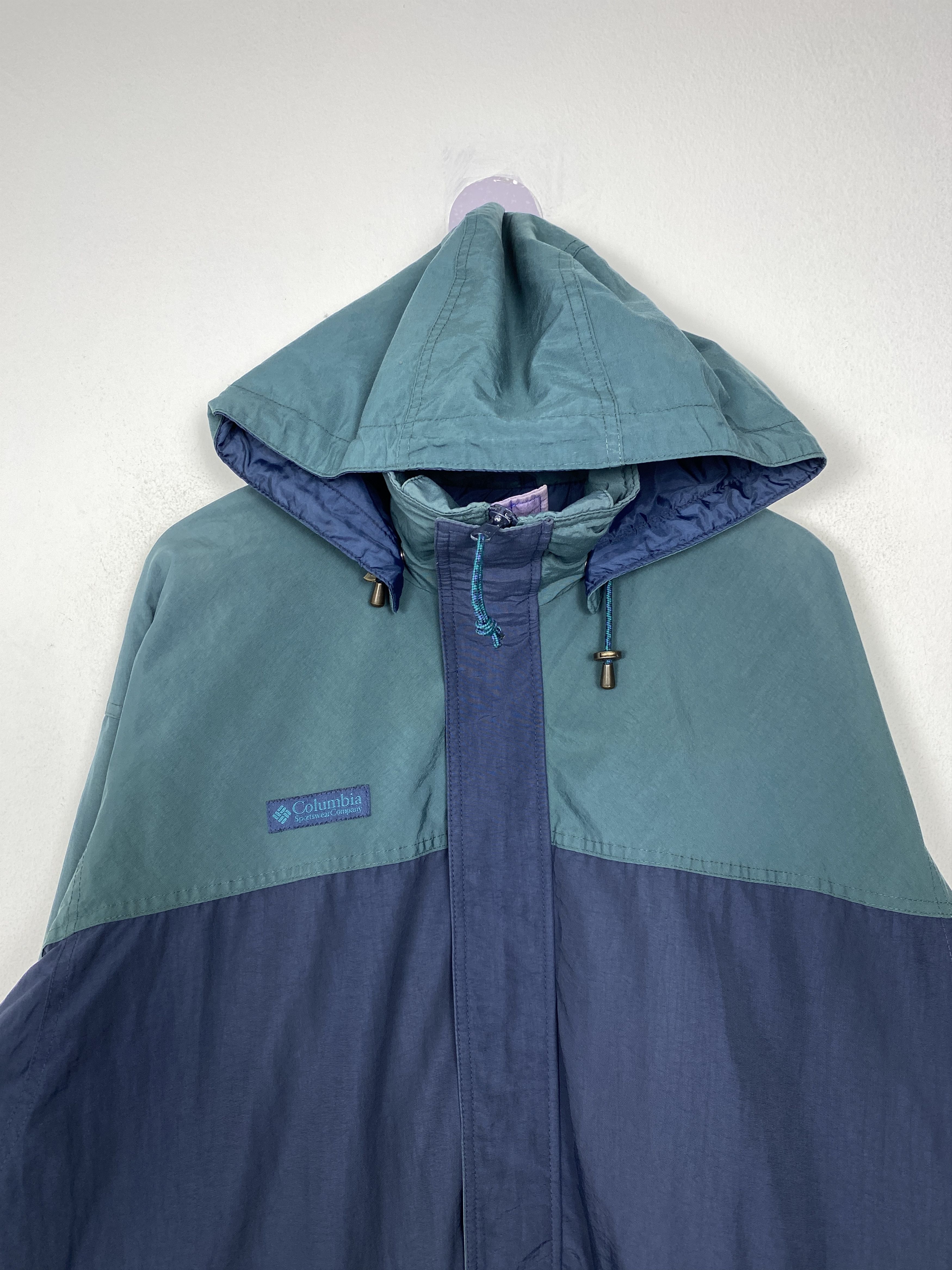 Columbia Vintage Columbia Hooded Full Zip Windbreaker Size US L / EU 52-54 / 3 - 2 Thumbnail