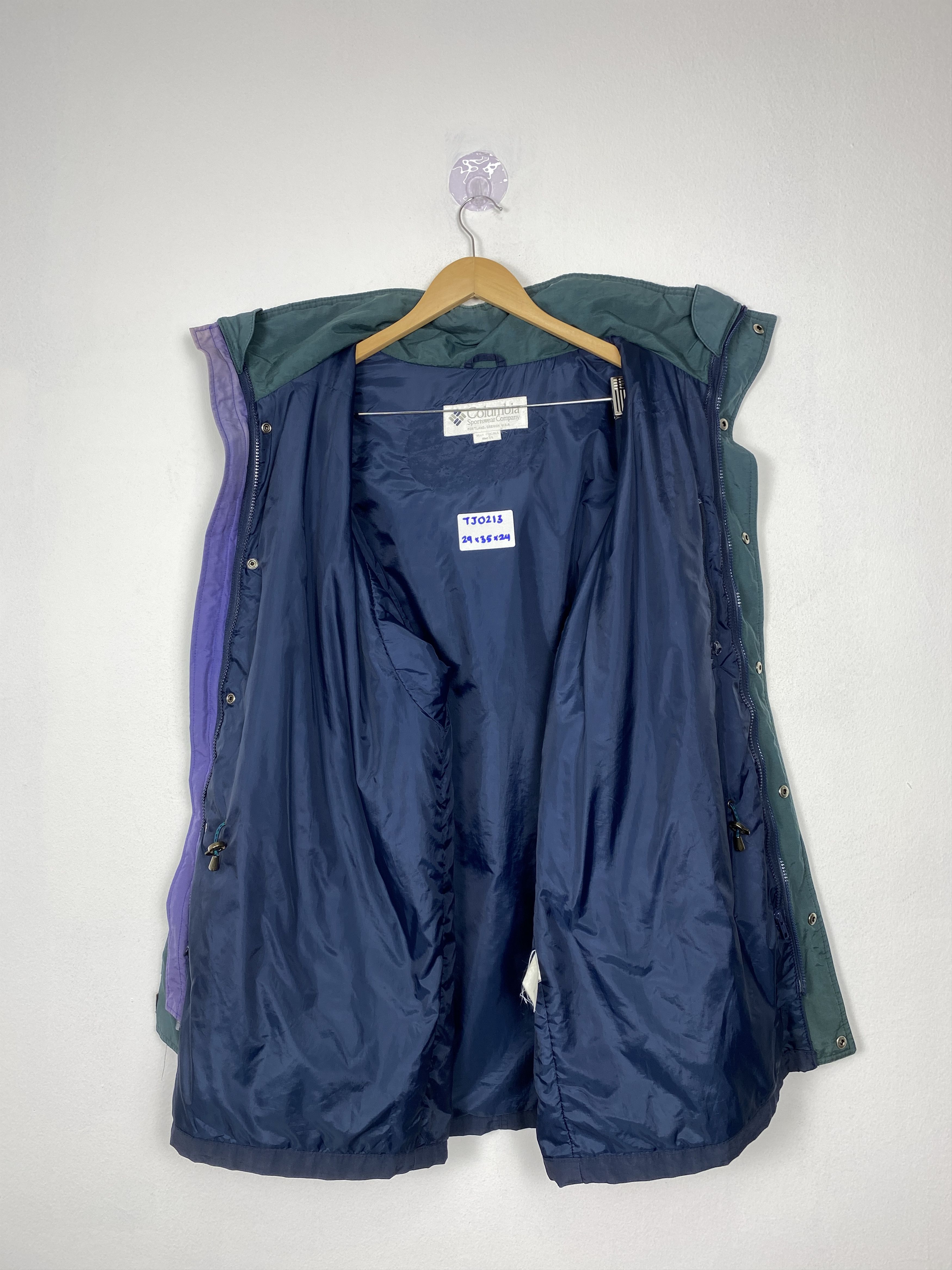 Columbia Vintage Columbia Hooded Full Zip Windbreaker Size US L / EU 52-54 / 3 - 6 Thumbnail
