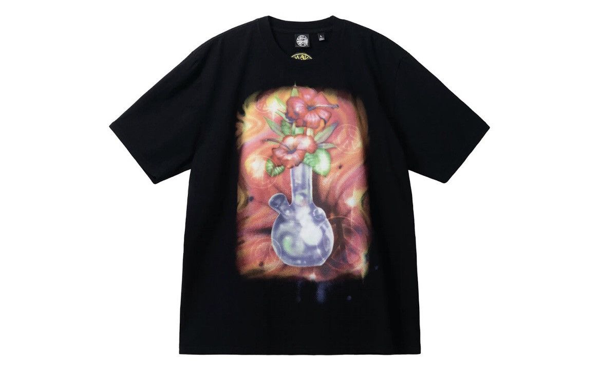 Stüssy x Dries Van Noten Airbrushed Flower Vase Tee Shirt