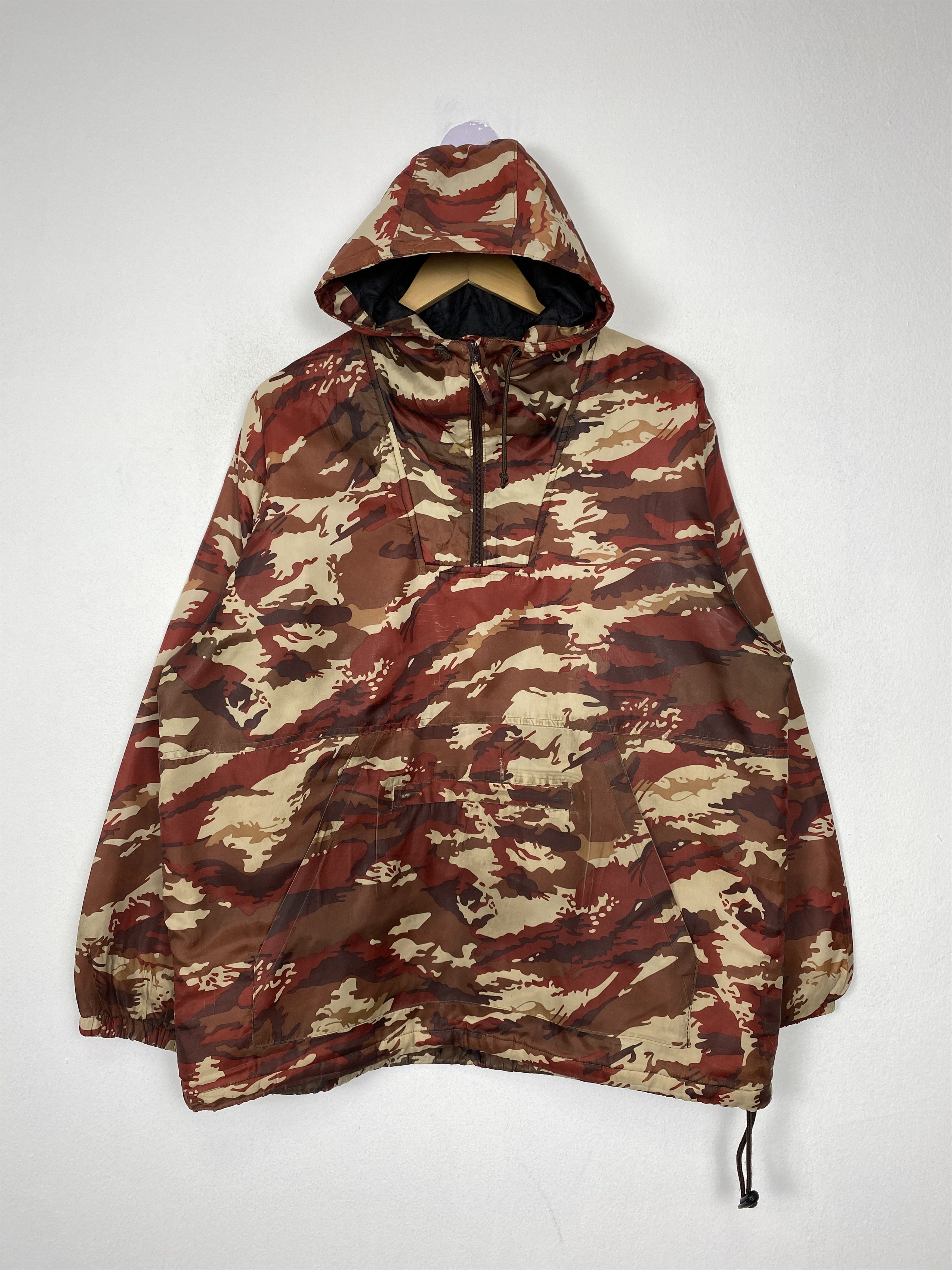 Japanese Brand Vintage Zack Style Camo Half-Zip Light Jacket Size US XL / EU 56 / 4 - 1 Thumbnail