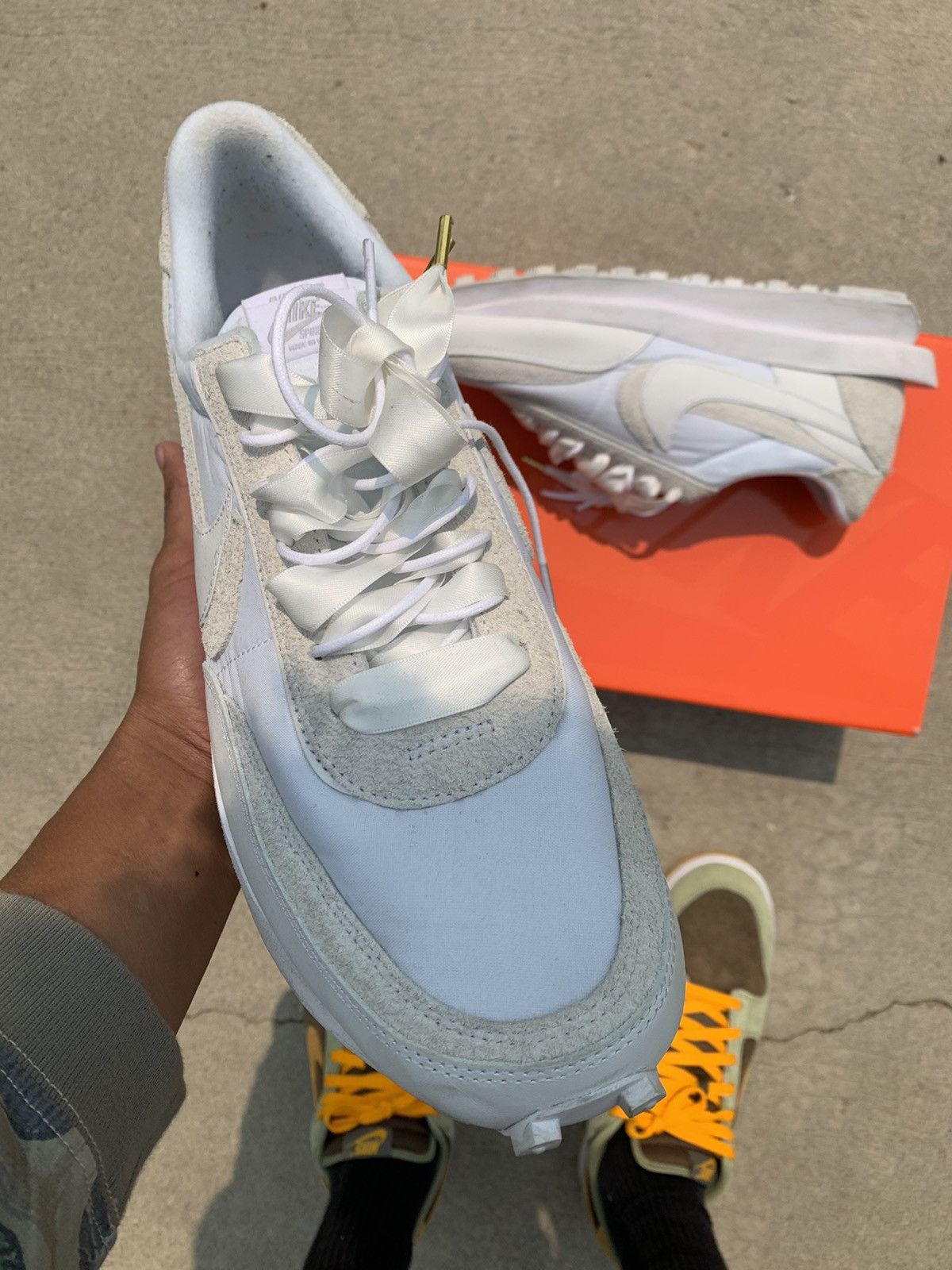 Nike × Sacai Nike x Sacai LD Waffle White Nylon Size US 13 / EU 46 - 3 Thumbnail