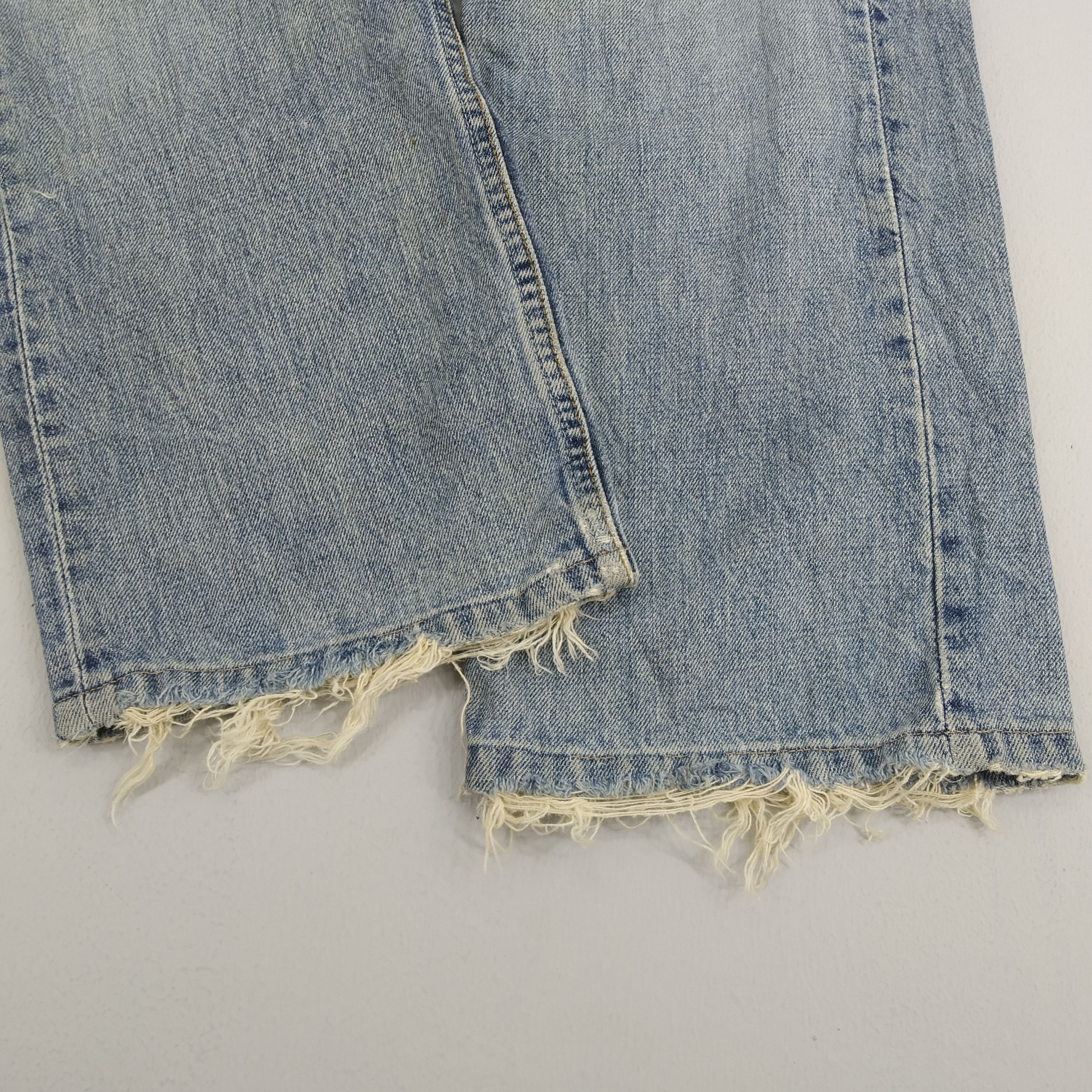 Levi's W28 Levi’s 512 Stone Wash Blue Denim Jeans Ripped Jeans Size US 28 / EU 44 - 5 Thumbnail