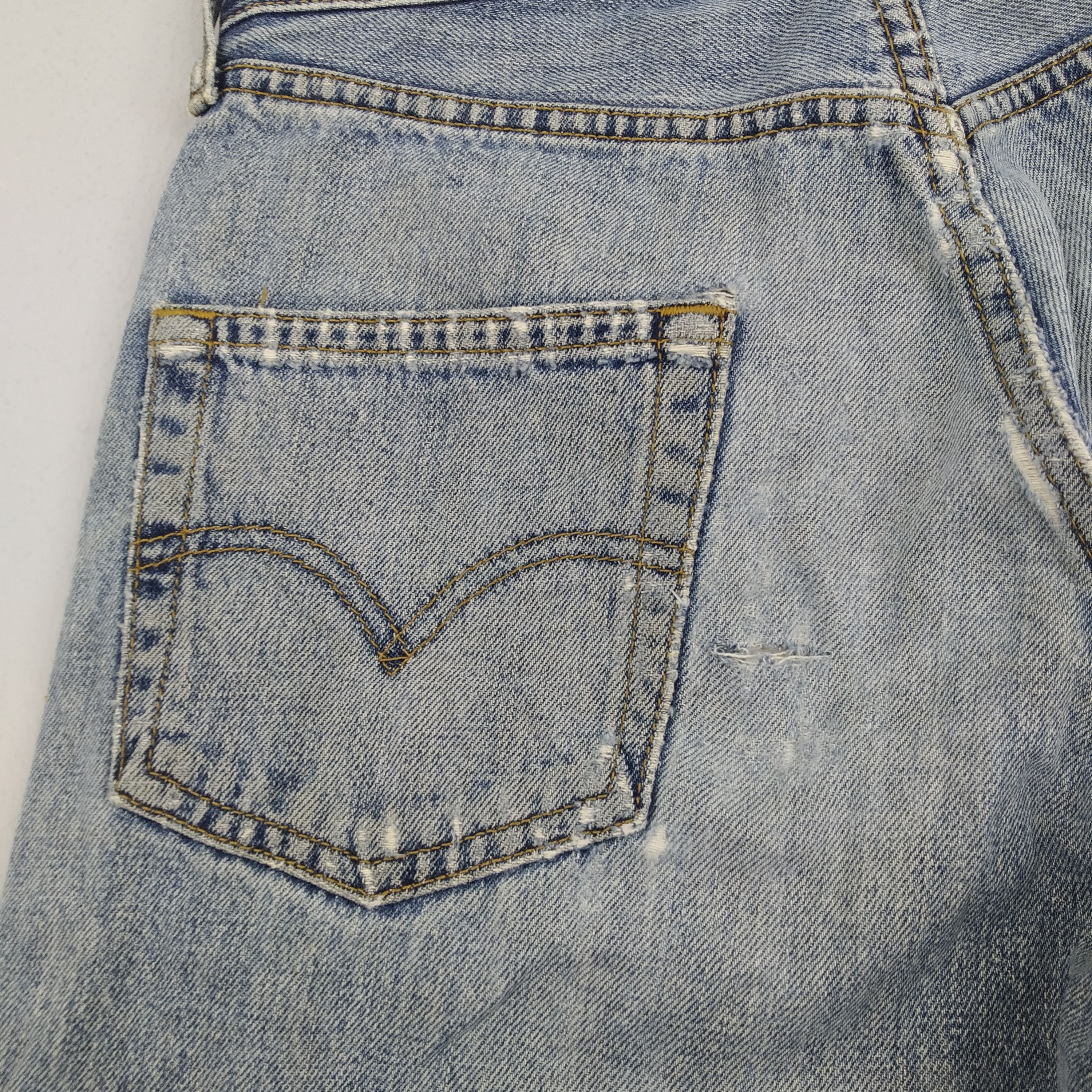 Levi's W28 Levi’s 512 Stone Wash Blue Denim Jeans Ripped Jeans Size US 28 / EU 44 - 10 Thumbnail