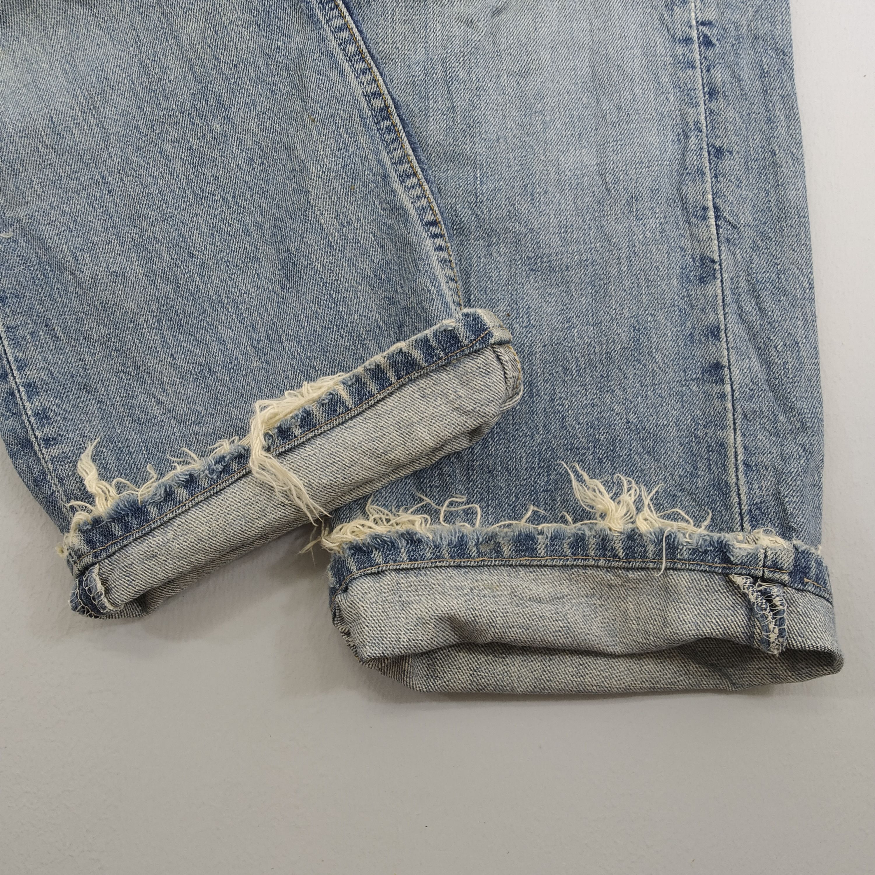 Levi's W28 Levi’s 512 Stone Wash Blue Denim Jeans Ripped Jeans Size US 28 / EU 44 - 6 Thumbnail