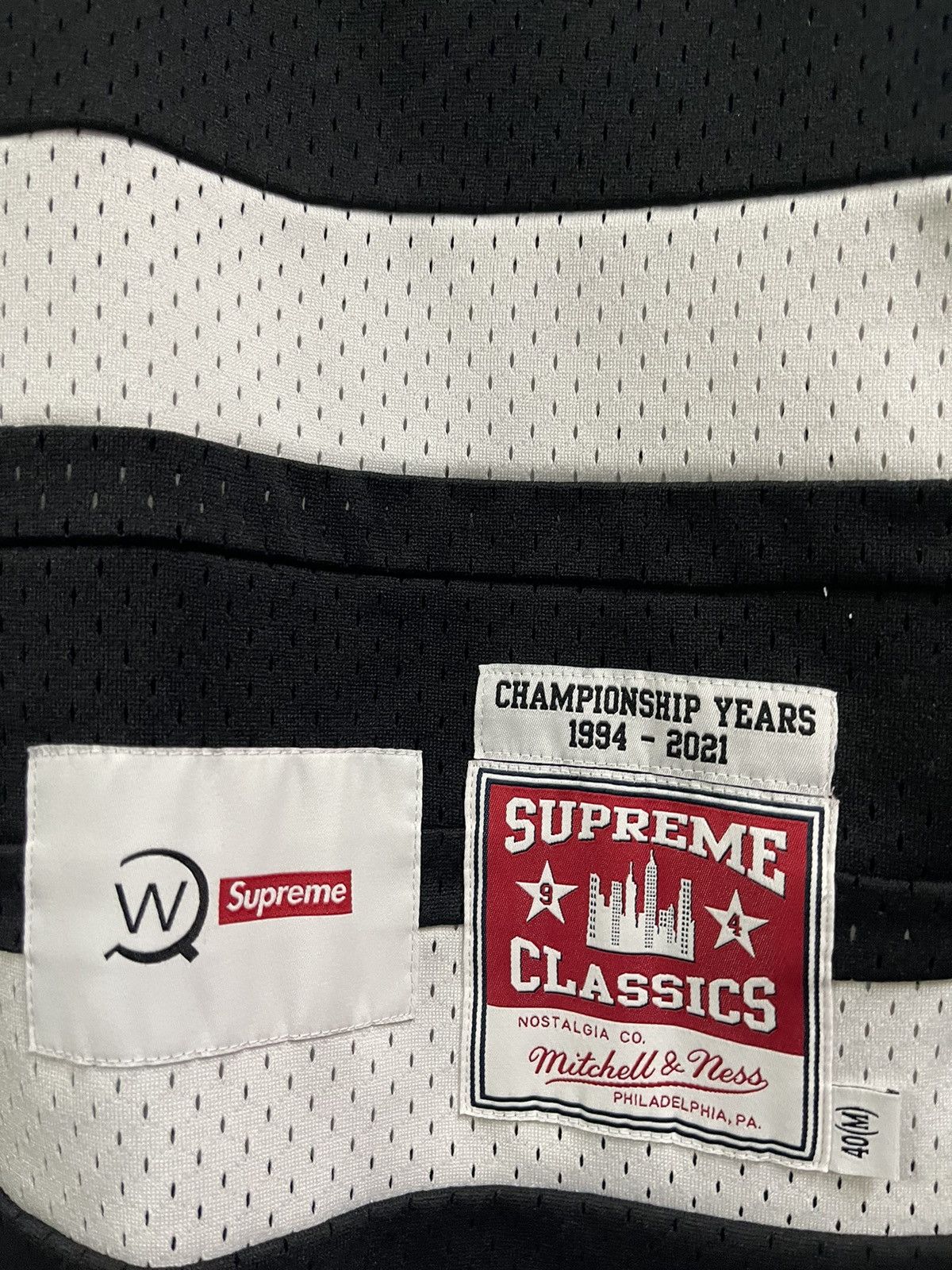 Mitchell & Ness × Supreme × Wtaps Supreme X Wtaps Mitchell & Ness Hockey Jersey Size US M / EU 48-50 / 2 - 3 Thumbnail