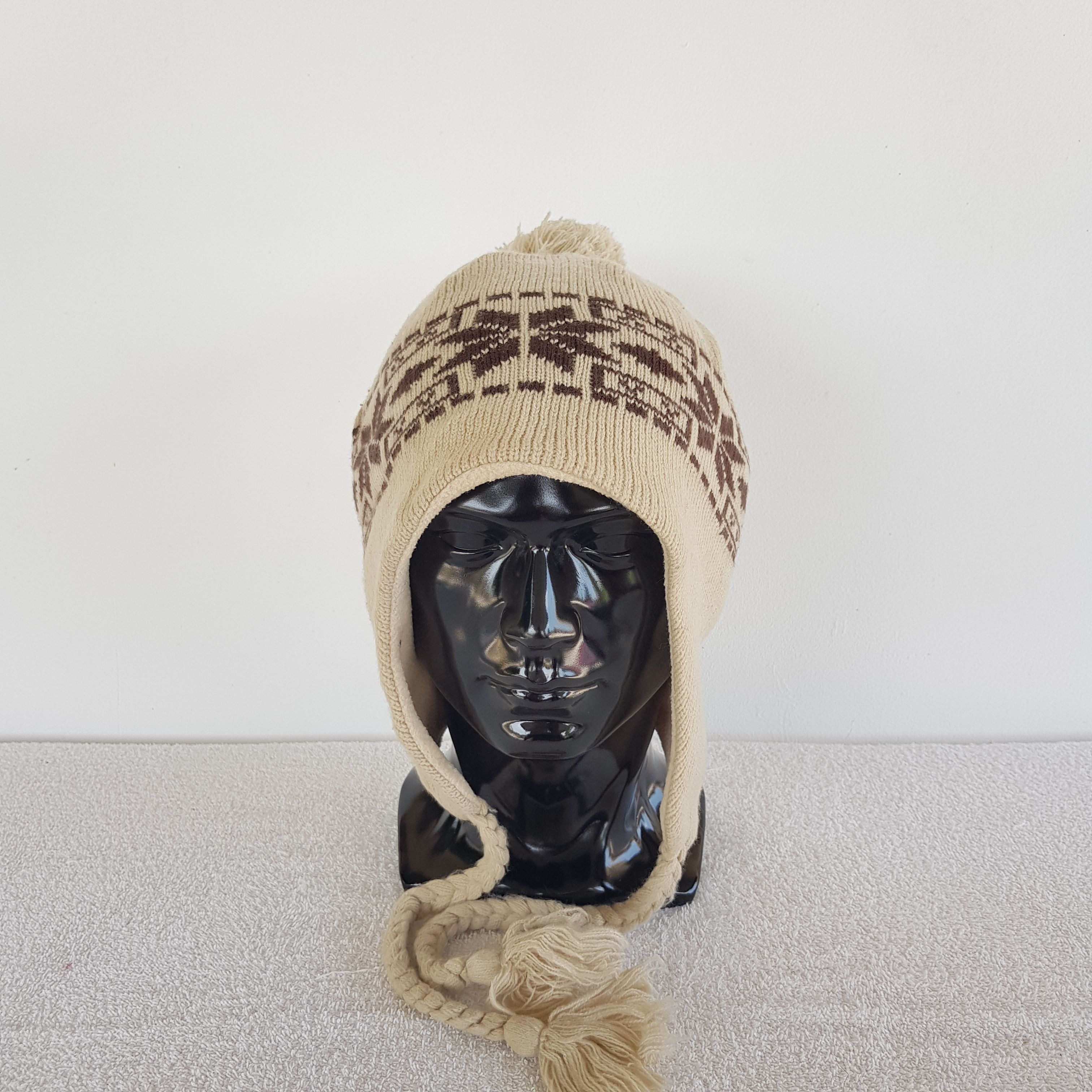 Japanese Brand × Vintage Unknown Japanese Beanie Snow Cap Earflap Hats - AC10379. Size ONE SIZE - 2 Thumbnail
