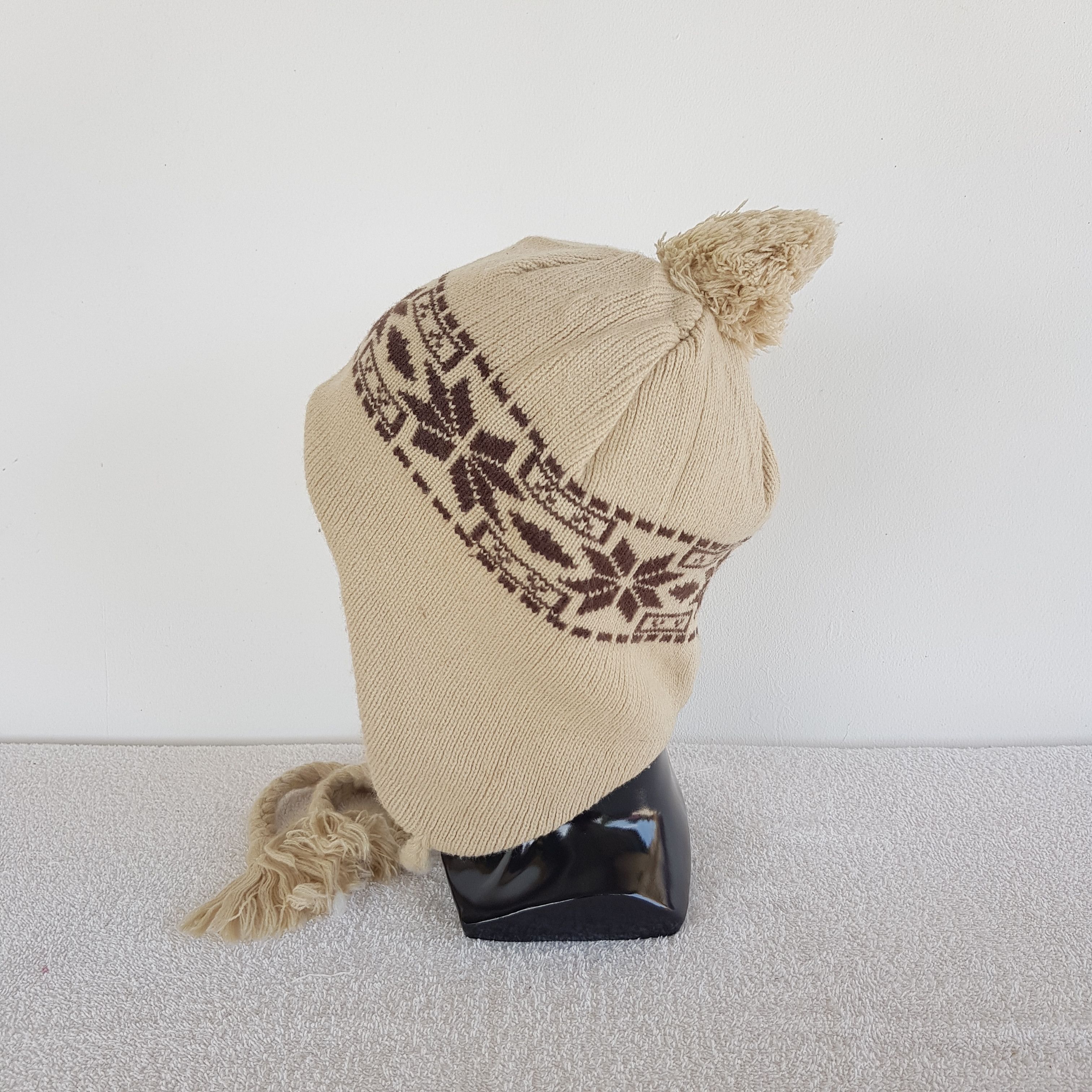 Japanese Brand × Vintage Unknown Japanese Beanie Snow Cap Earflap Hats - AC10379. Size ONE SIZE - 3 Thumbnail
