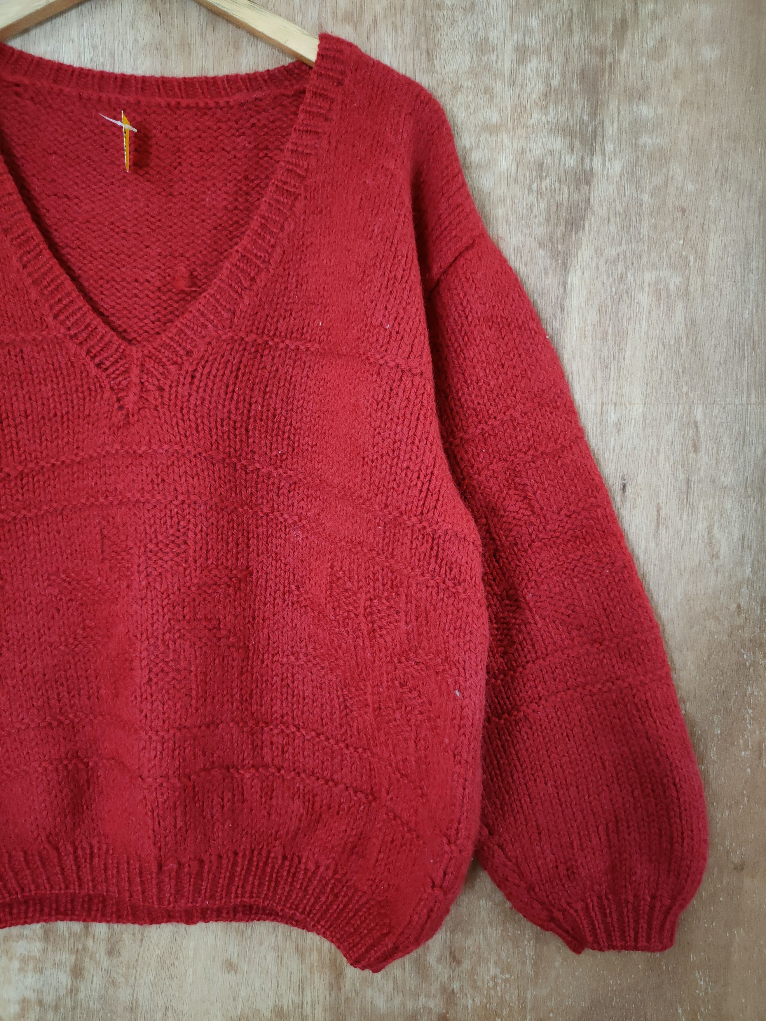 Aran Isles Knitwear DL 90s Japan Handmade knitwear mohair winter #46-434 Size US M / EU 48-50 / 2 - 3 Thumbnail
