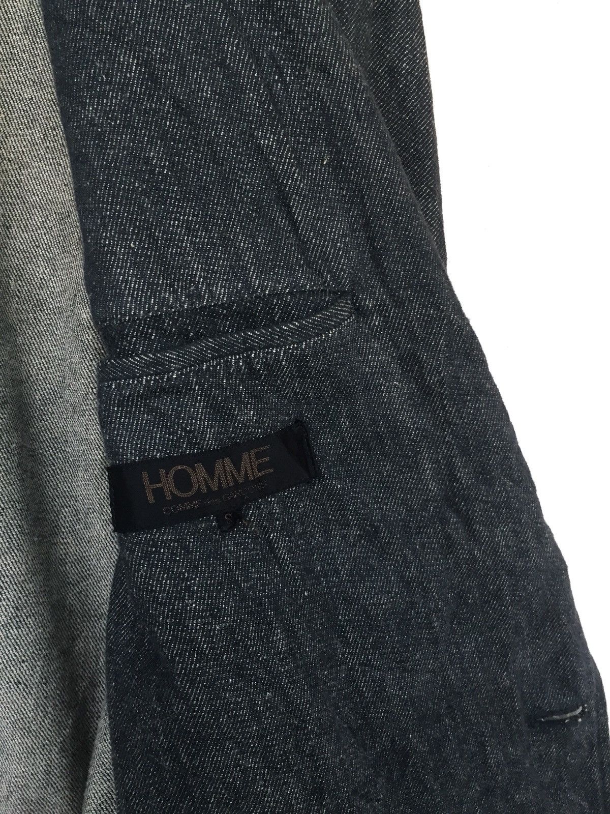 Comme des Garcons Homme 90s Comme des Garçons Homme Denim Linen Blend Jacket Size US M / EU 48-50 / 2 - 7 Thumbnail